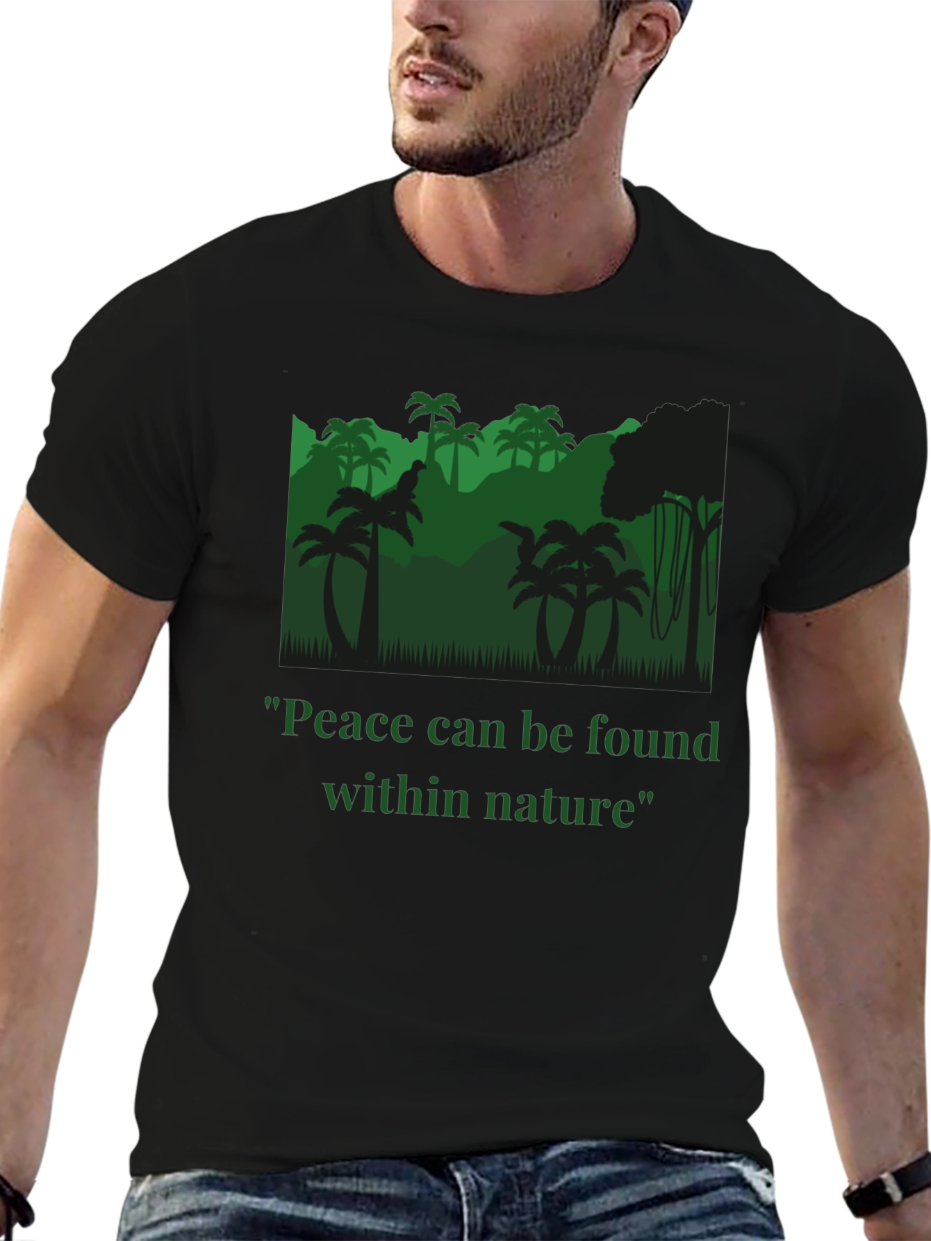 Peace Within Nature T-Shirt - Jungle Design