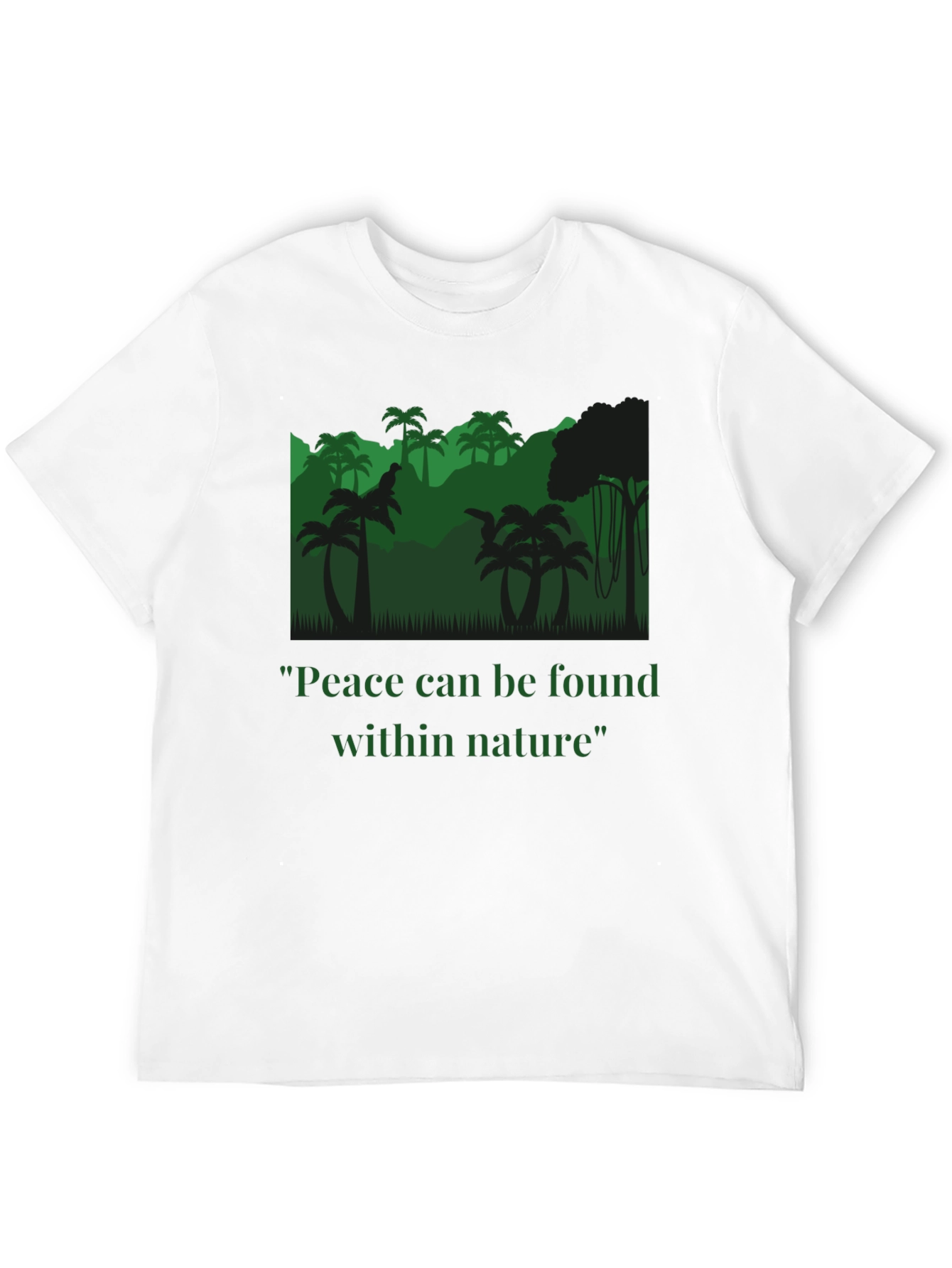 Peace Within Nature T-Shirt - Jungle Design