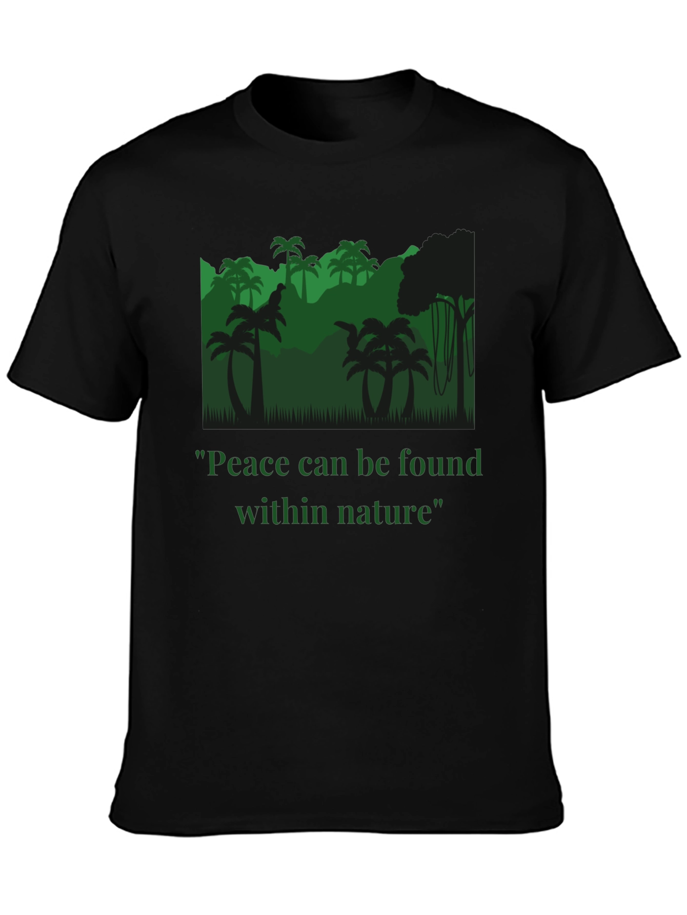 Peace Within Nature T-Shirt - Jungle Design