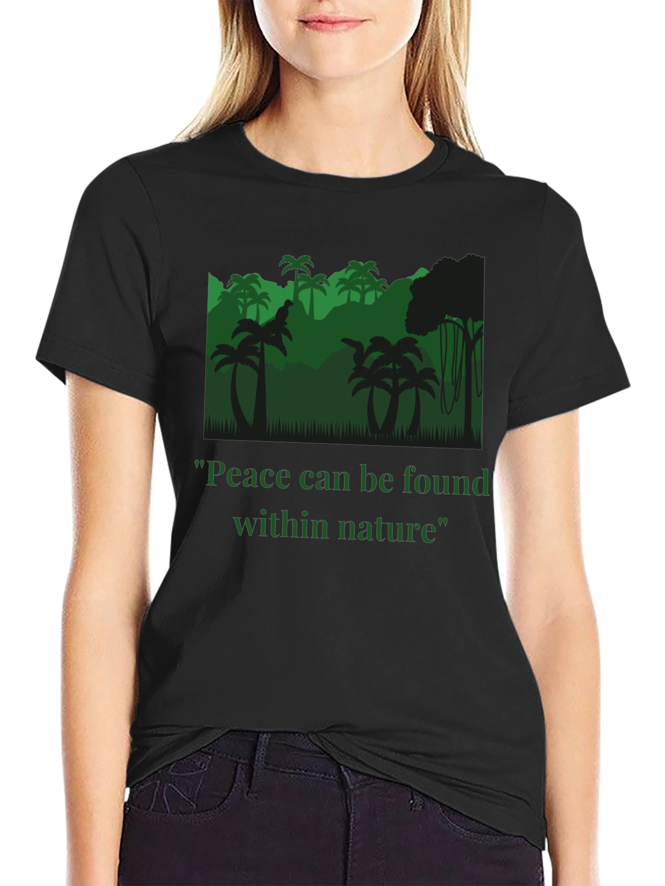 Peace Within Nature T-Shirt - Jungle Design