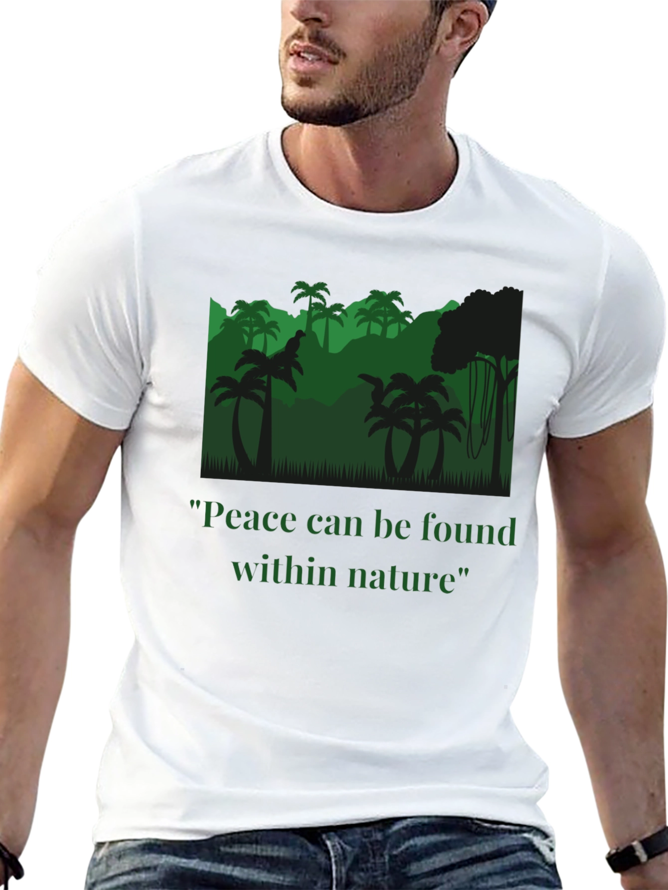 Peace Within Nature T-Shirt - Jungle Design