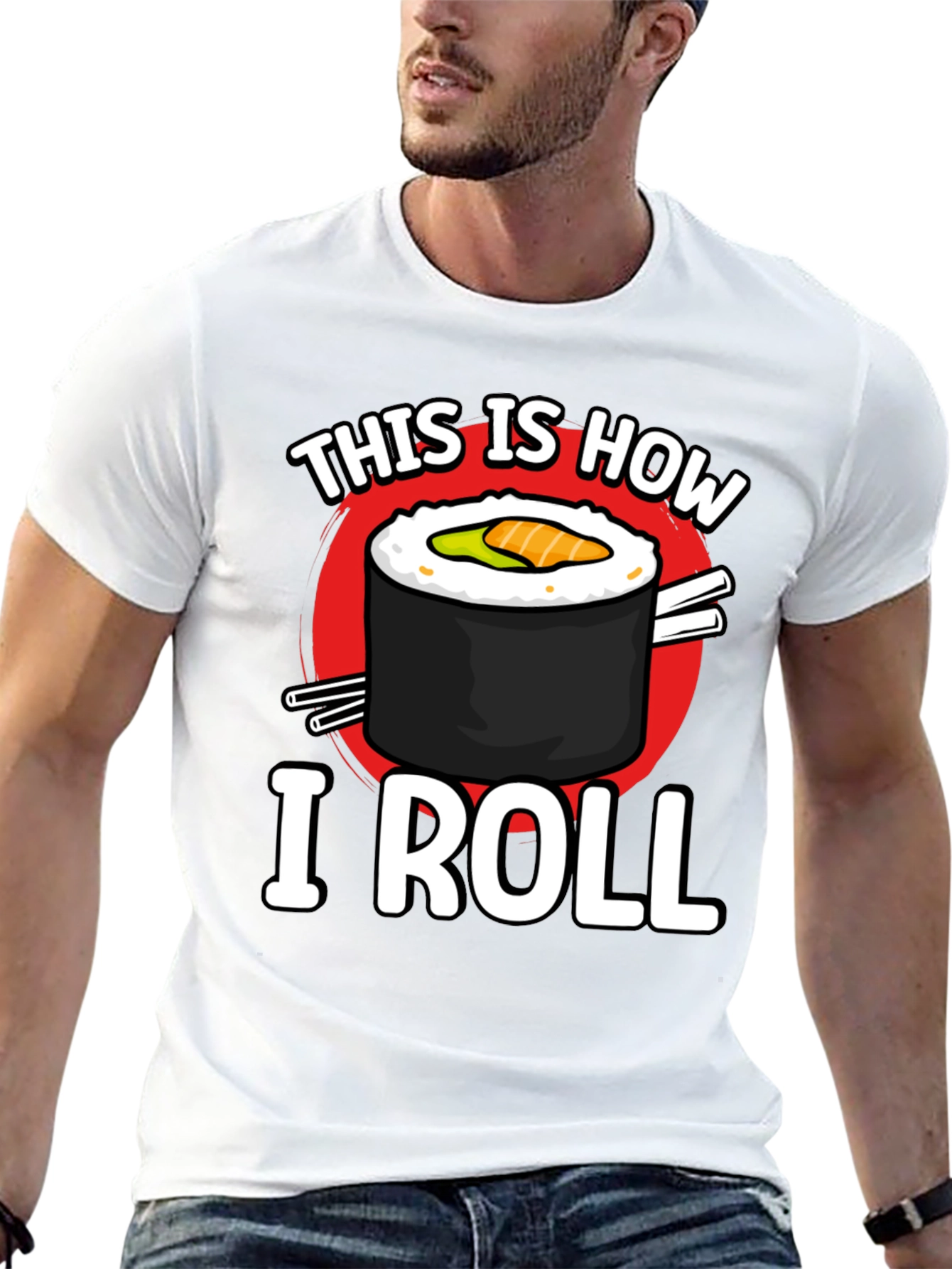 This is How I Roll Sushi Graphic T-Shirt
