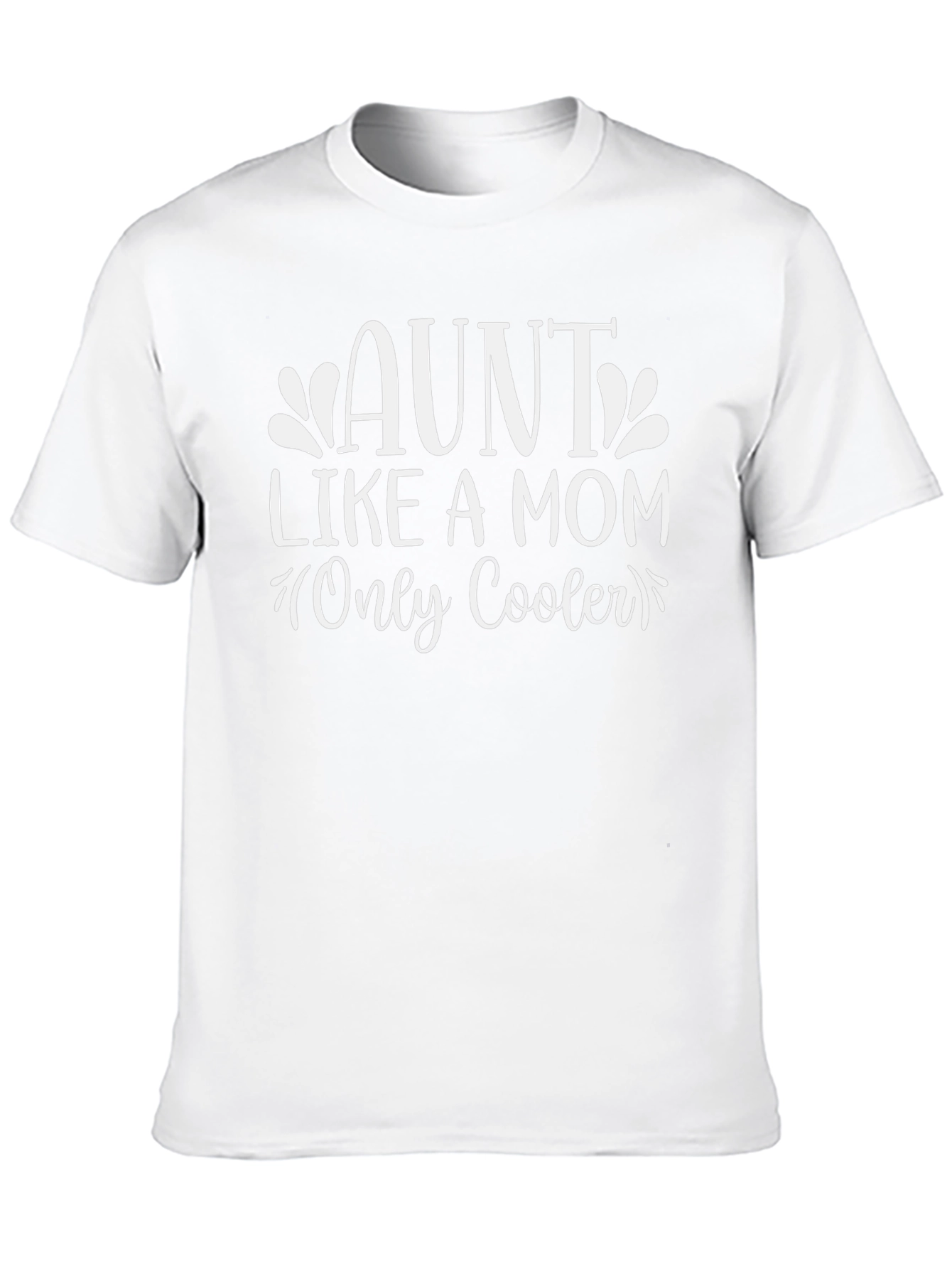 Aunt Like A Mom Only Cooler - Black T-Shirt