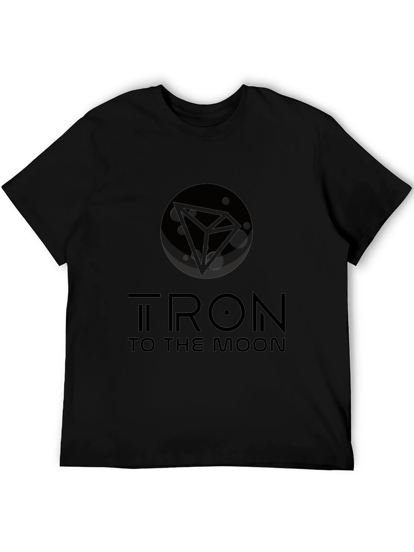 Tron To The Moon Black T-Shirt