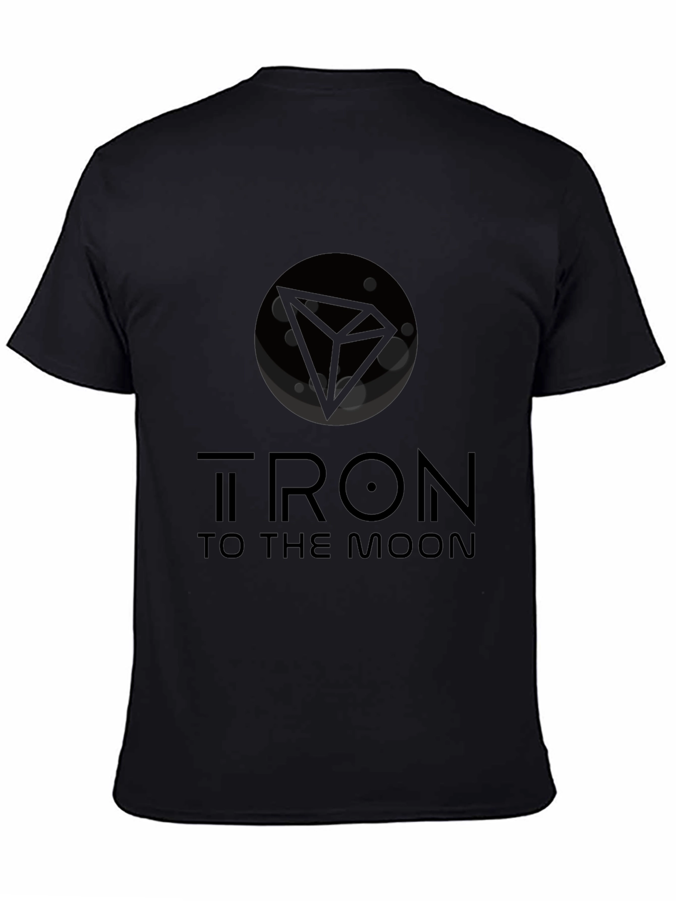 Tron To The Moon Black T-Shirt