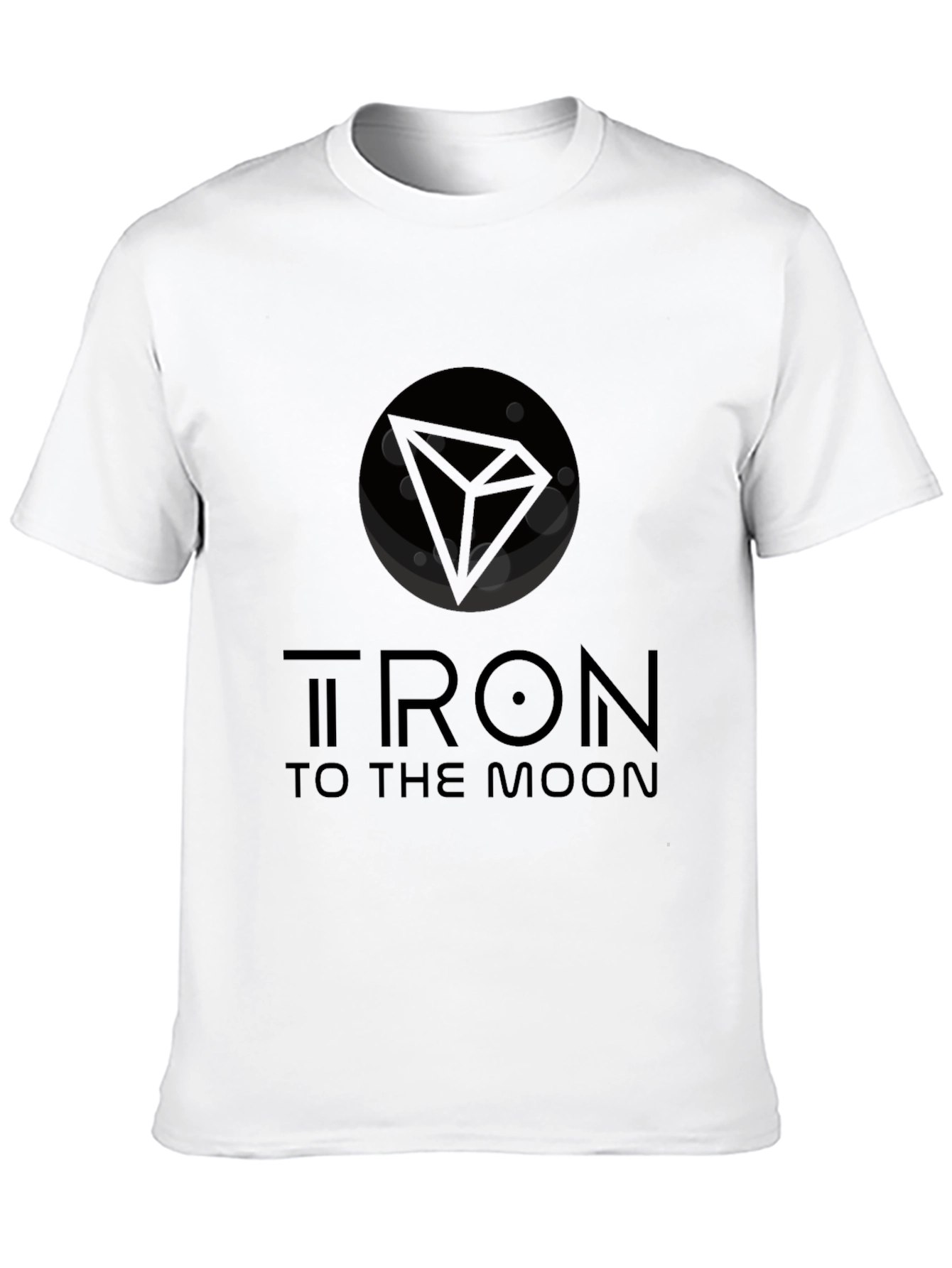 Tron To The Moon Black T-Shirt