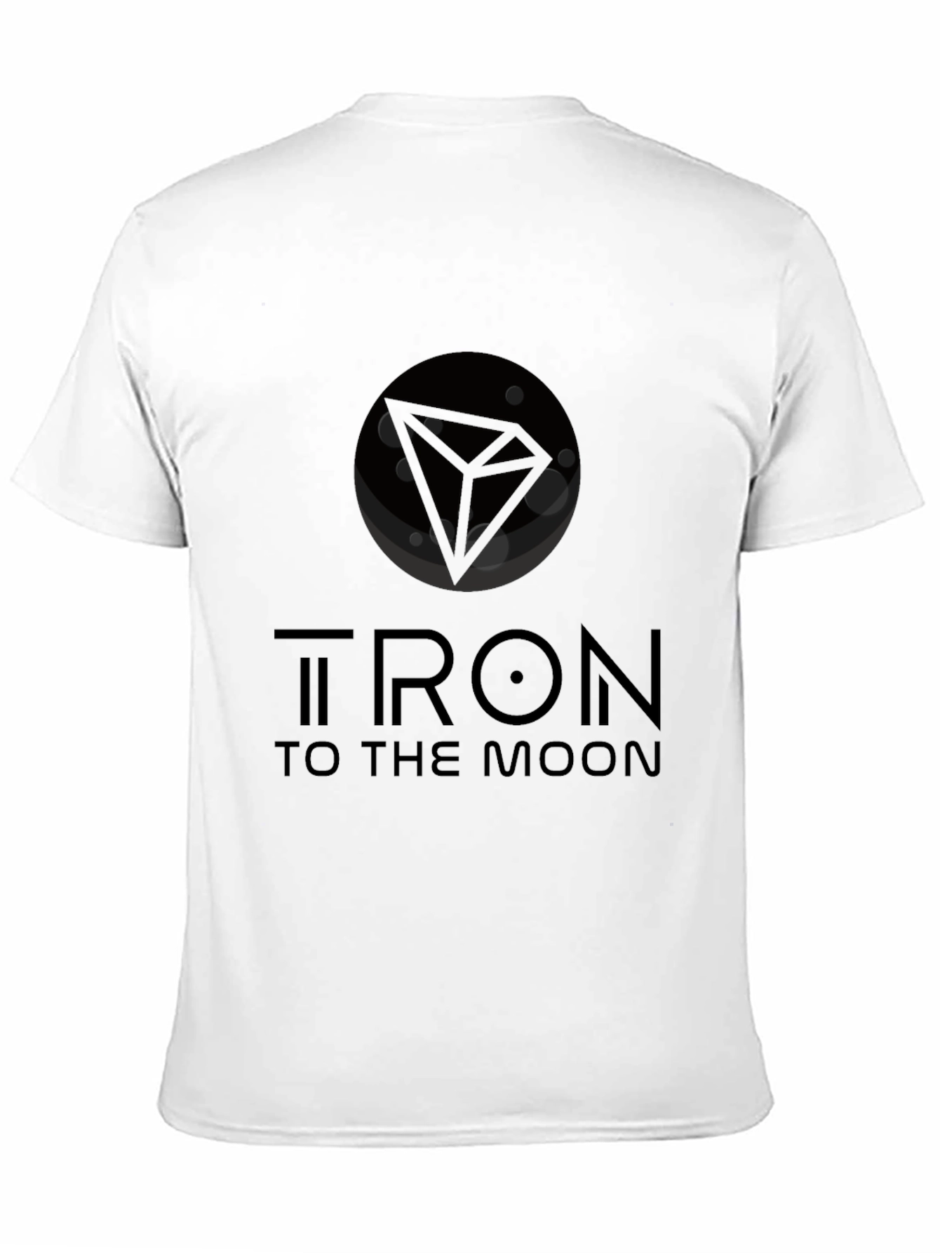 Tron To The Moon Black T-Shirt