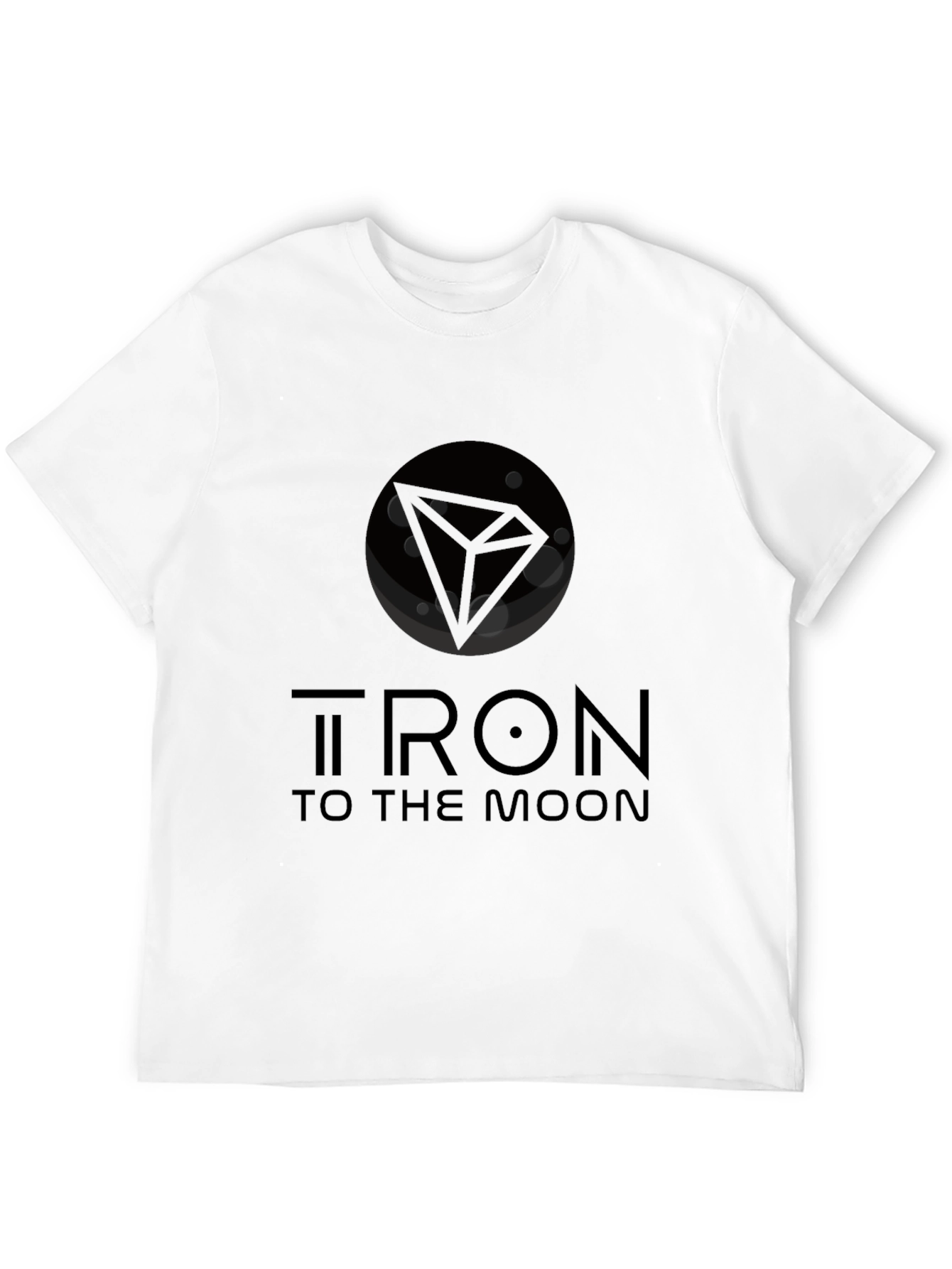 Tron To The Moon Black T-Shirt