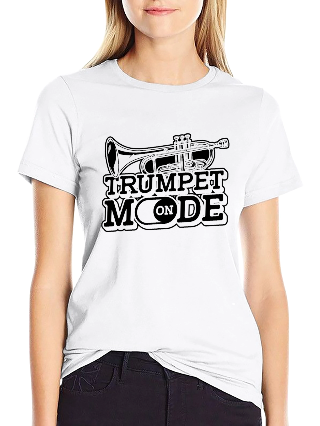 Trumpet Mode ON Black T-Shirt - Musician Apparel