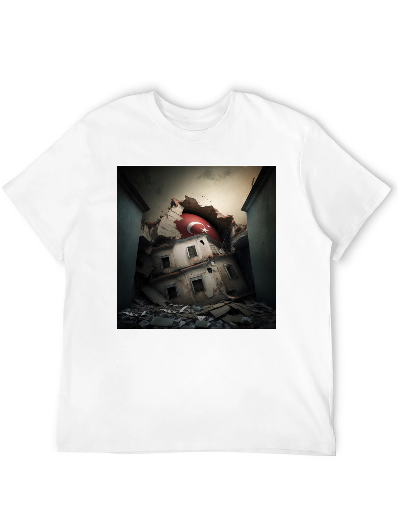 Distressed Turkey Flag Graphic Tee