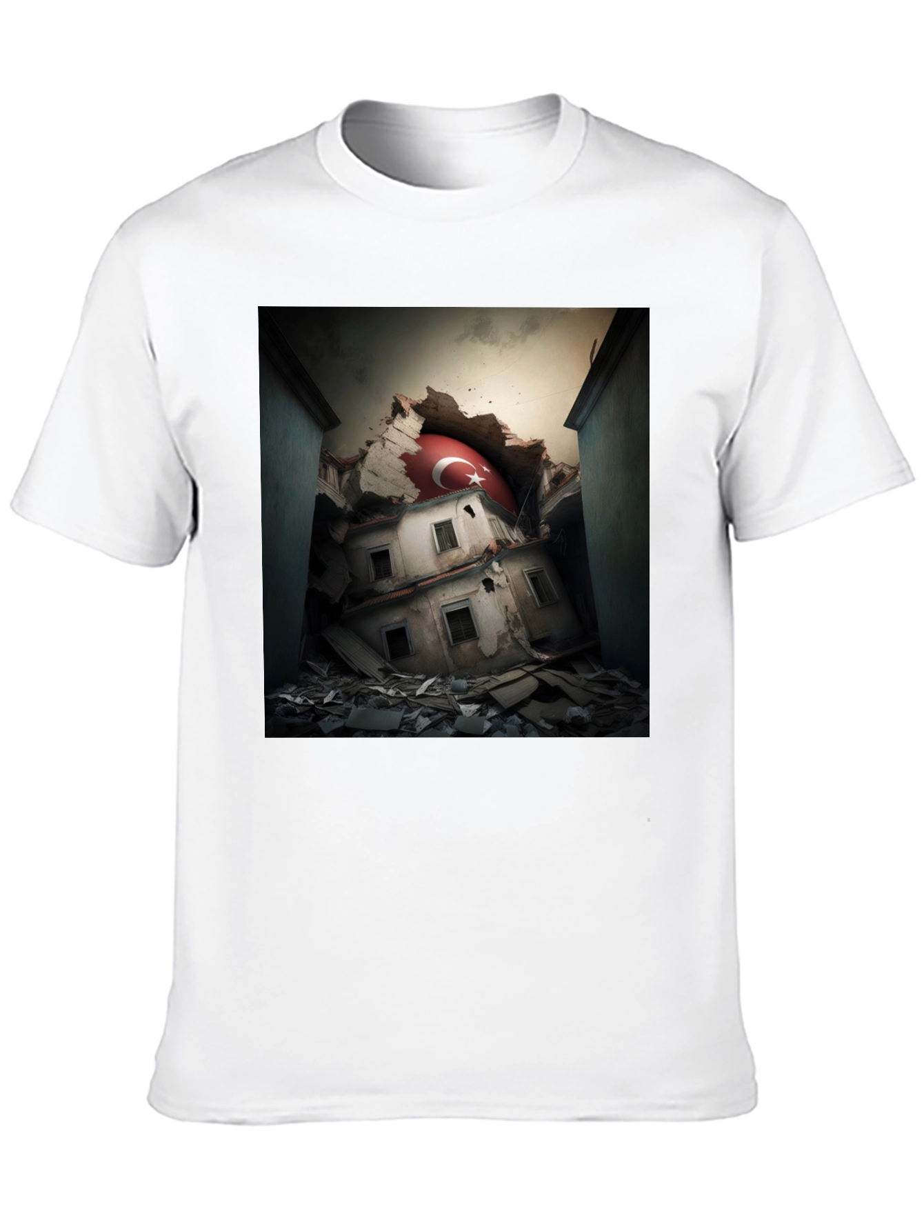 Distressed Turkey Flag Graphic Tee