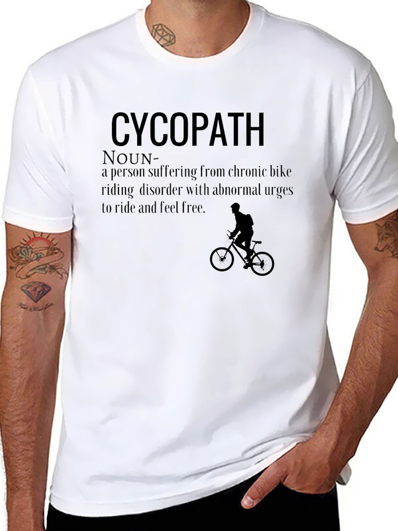 Cycopath T-Shirt - Funny Bike Riding Tee