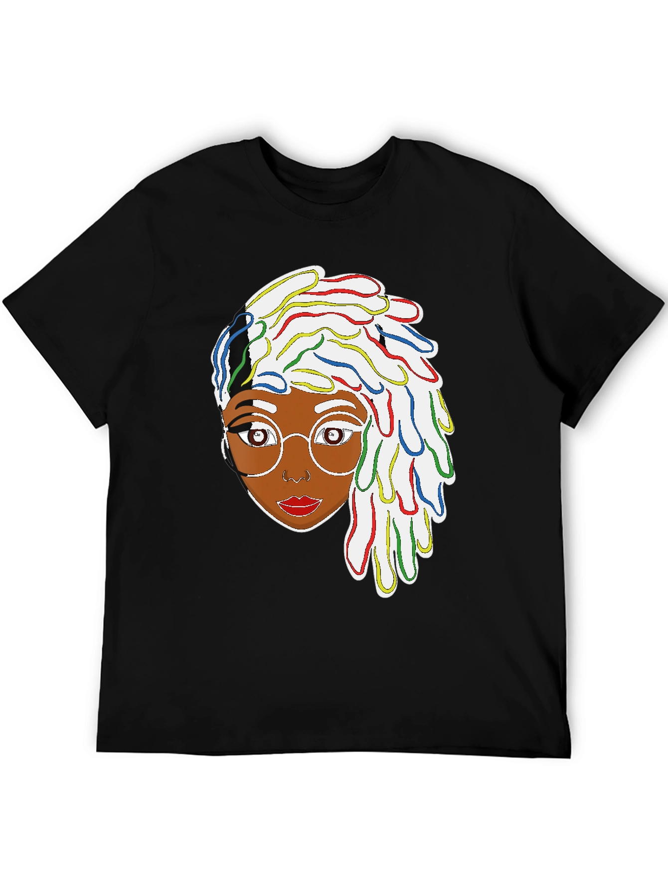 Funky Dreadlocks Afro Woman Graphic T-Shirt