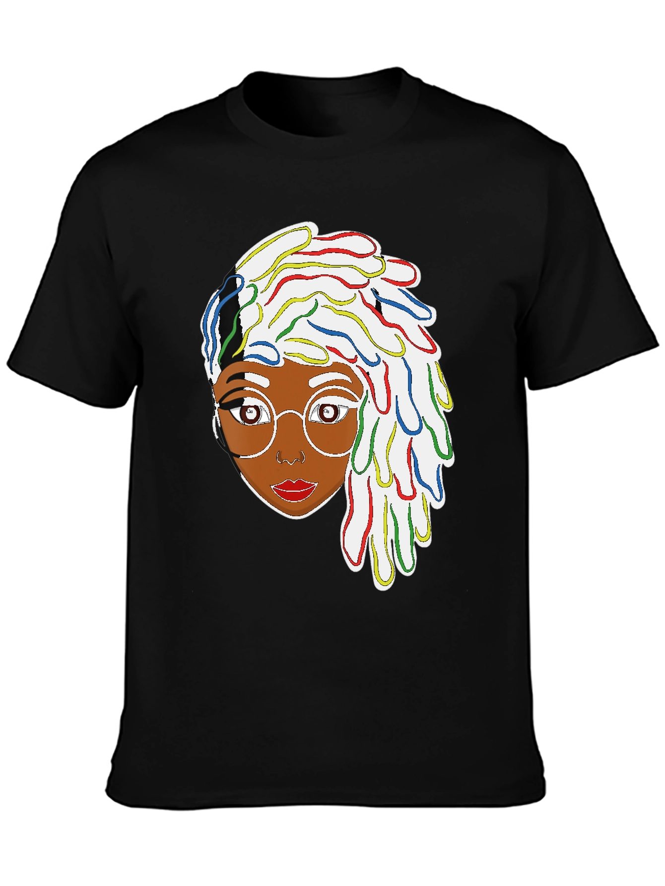 Funky Dreadlocks Afro Woman Graphic T-Shirt