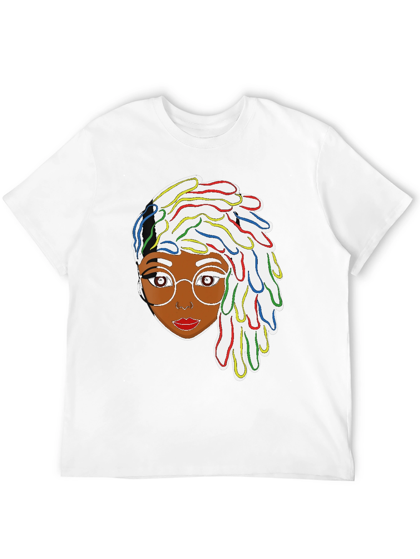 Funky Dreadlocks Afro Woman Graphic T-Shirt