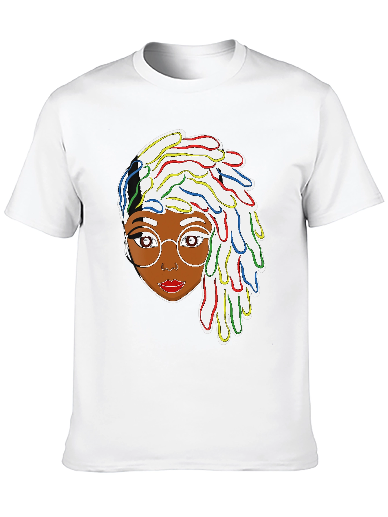 Funky Dreadlocks Afro Woman Graphic T-Shirt
