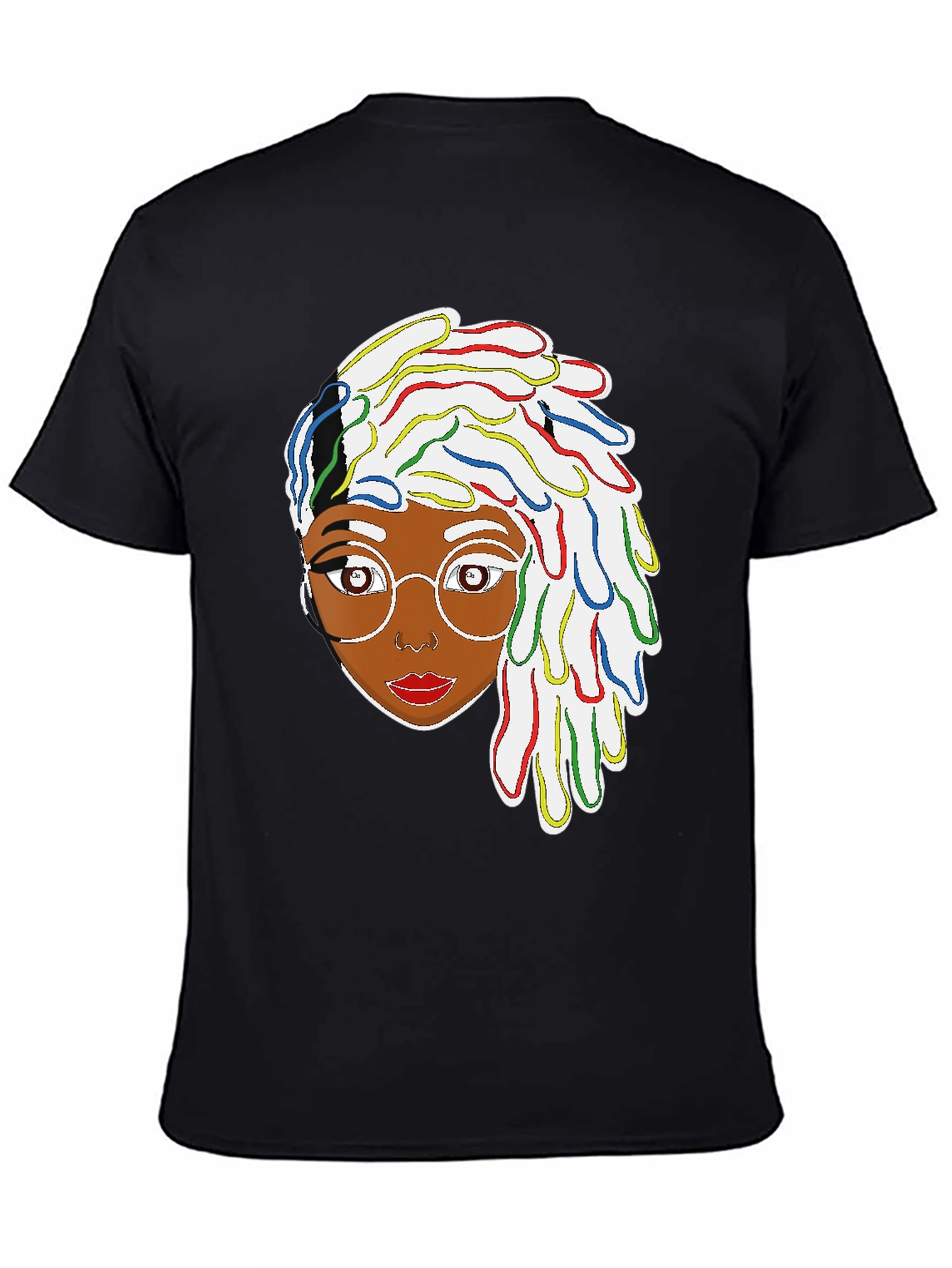 Funky Dreadlocks Afro Woman Graphic T-Shirt