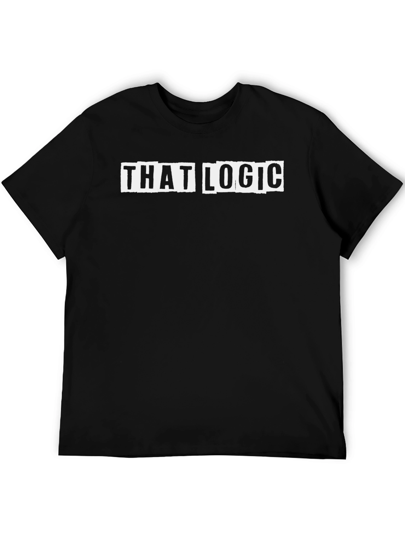 That Logic Graphic Tee - Black Crew Neck T-Shirt