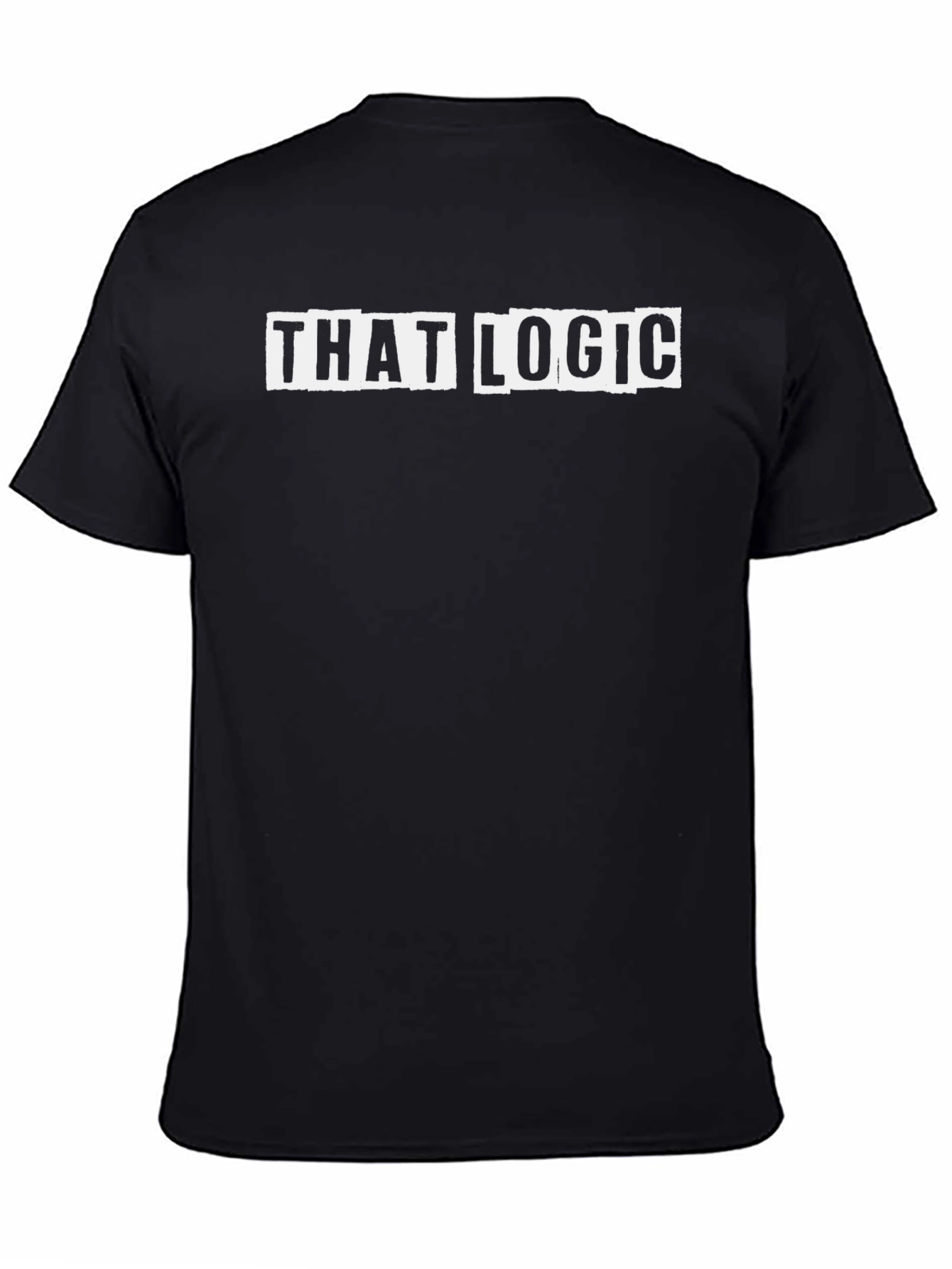 That Logic Graphic Tee - Black Crew Neck T-Shirt