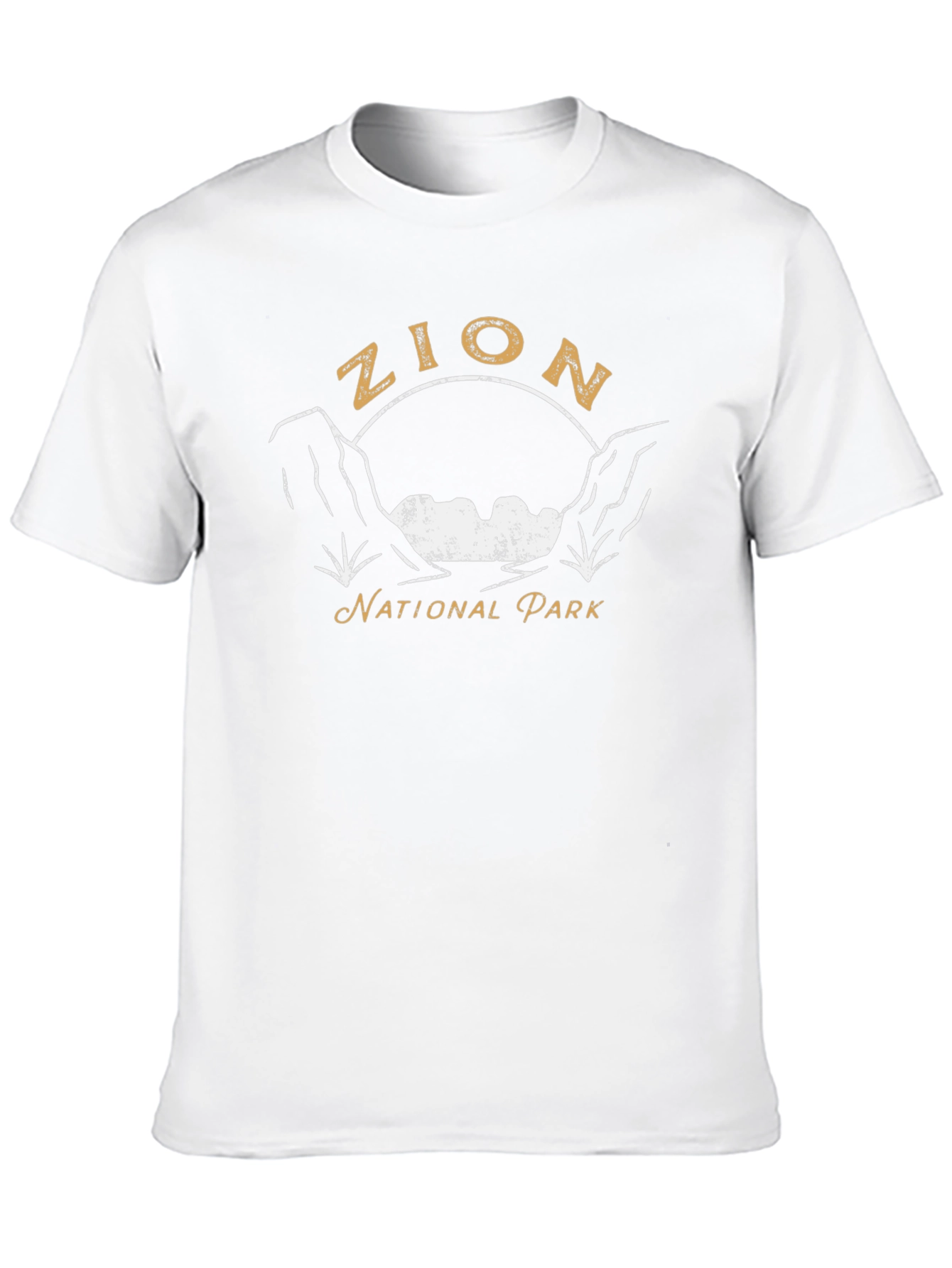 Zion National Park Graphic Tee - Black Cotton T-Shirt