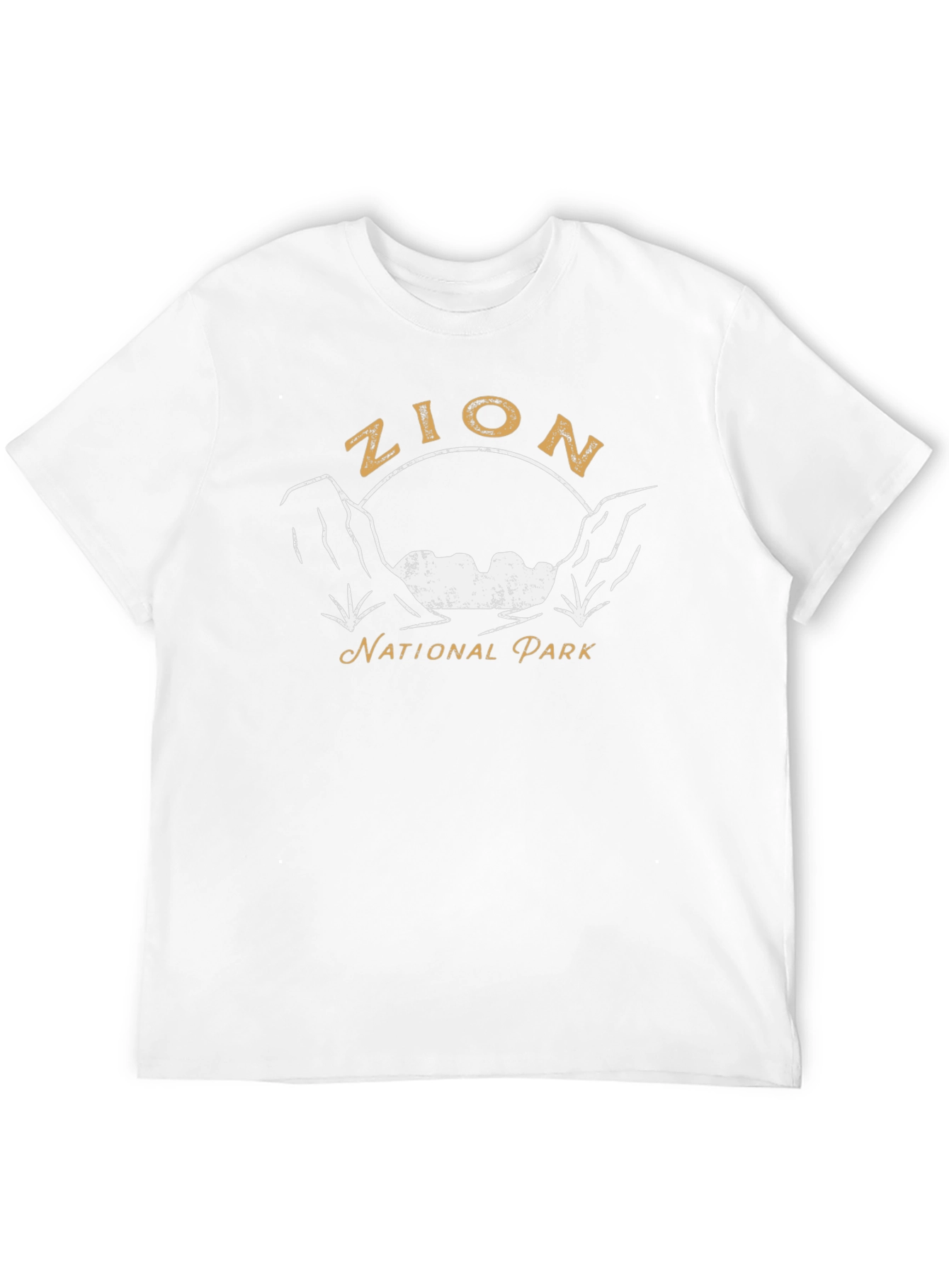 Zion National Park Graphic Tee - Black Cotton T-Shirt