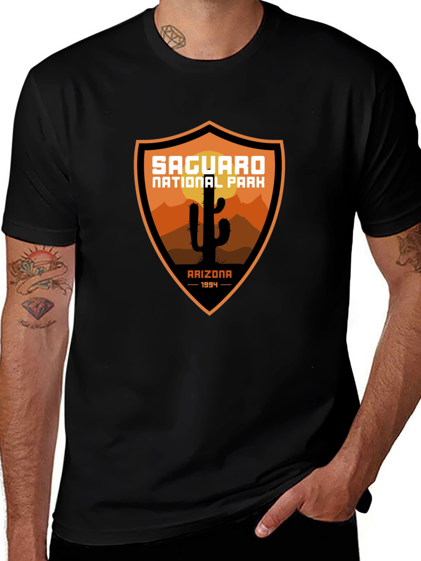 Saguaro National Park Black T-Shirt
