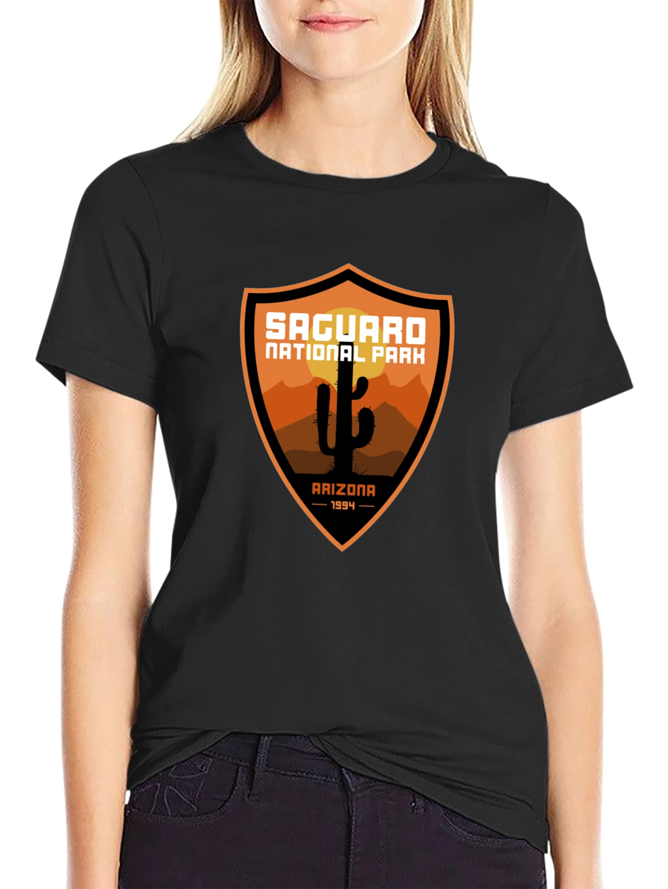 Saguaro National Park Black T-Shirt