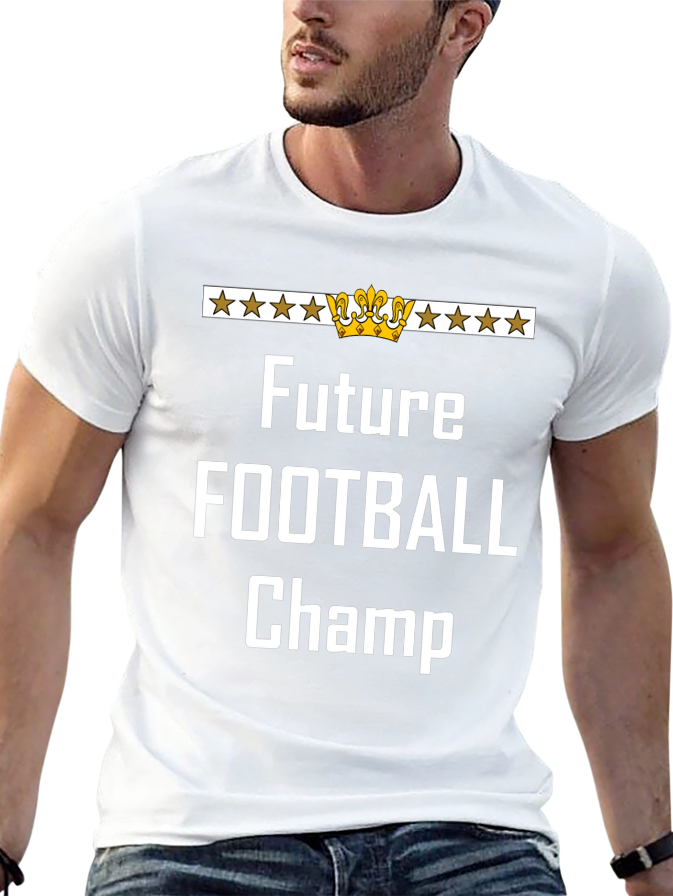 Future Football Champ T-Shirt - Black Cotton Tee
