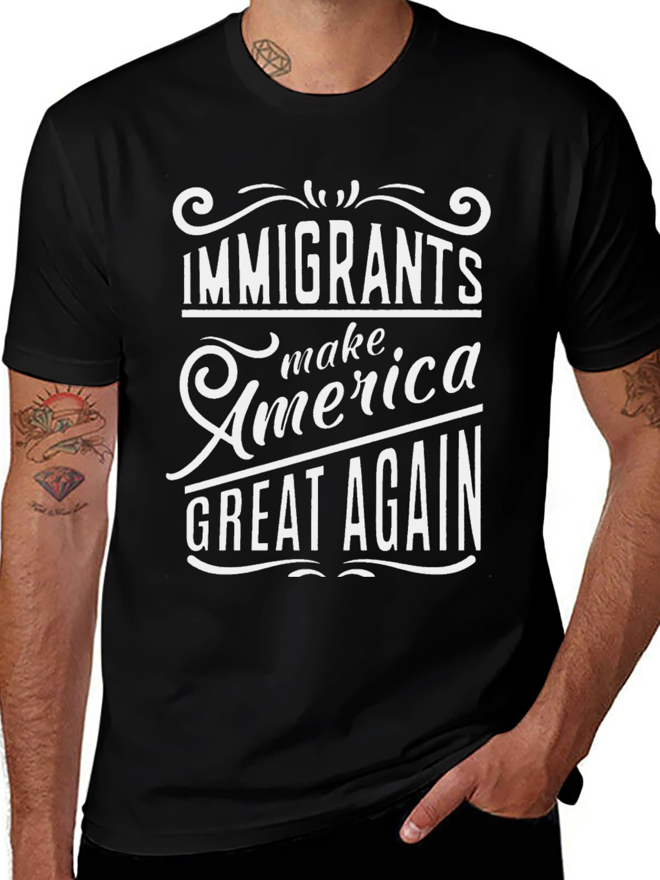 Immigrants Make America Great Again Graphic Tee