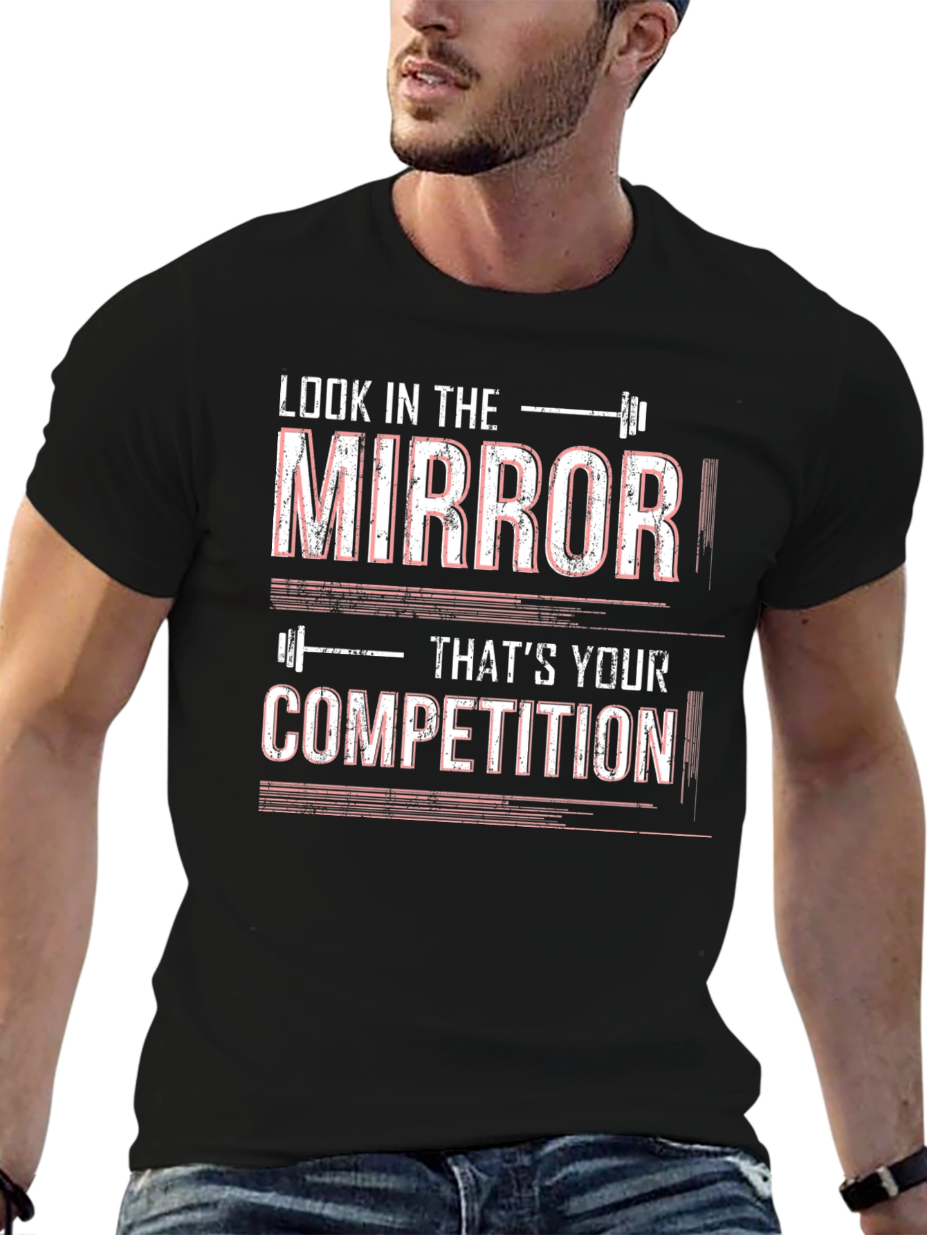 Mirror Competition Graphic Tee - Motivational Gym Shirt