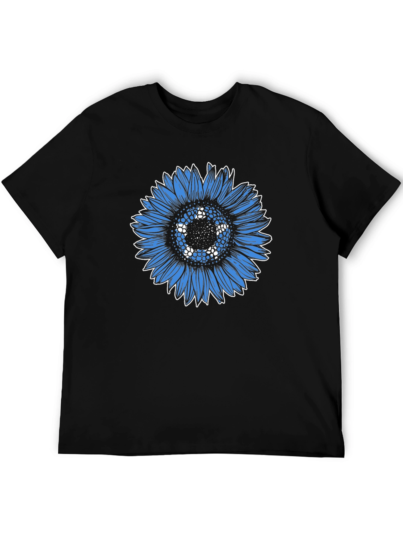 Blue Sunflower Graphic Tee