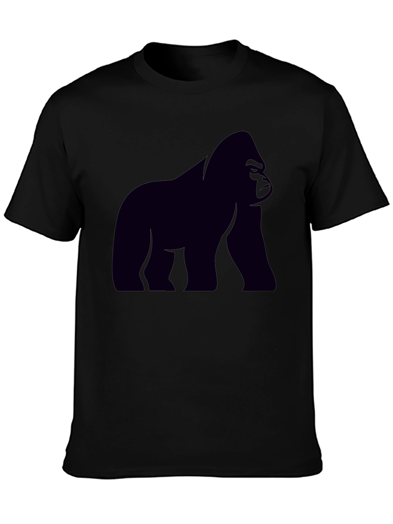 Gorilla Graphic Tee - Black Cotton T-Shirt
