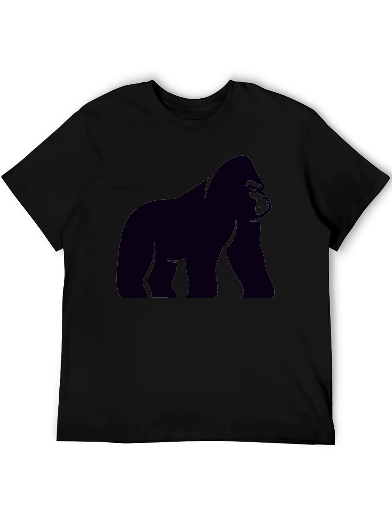 Gorilla Graphic Tee - Black Cotton T-Shirt