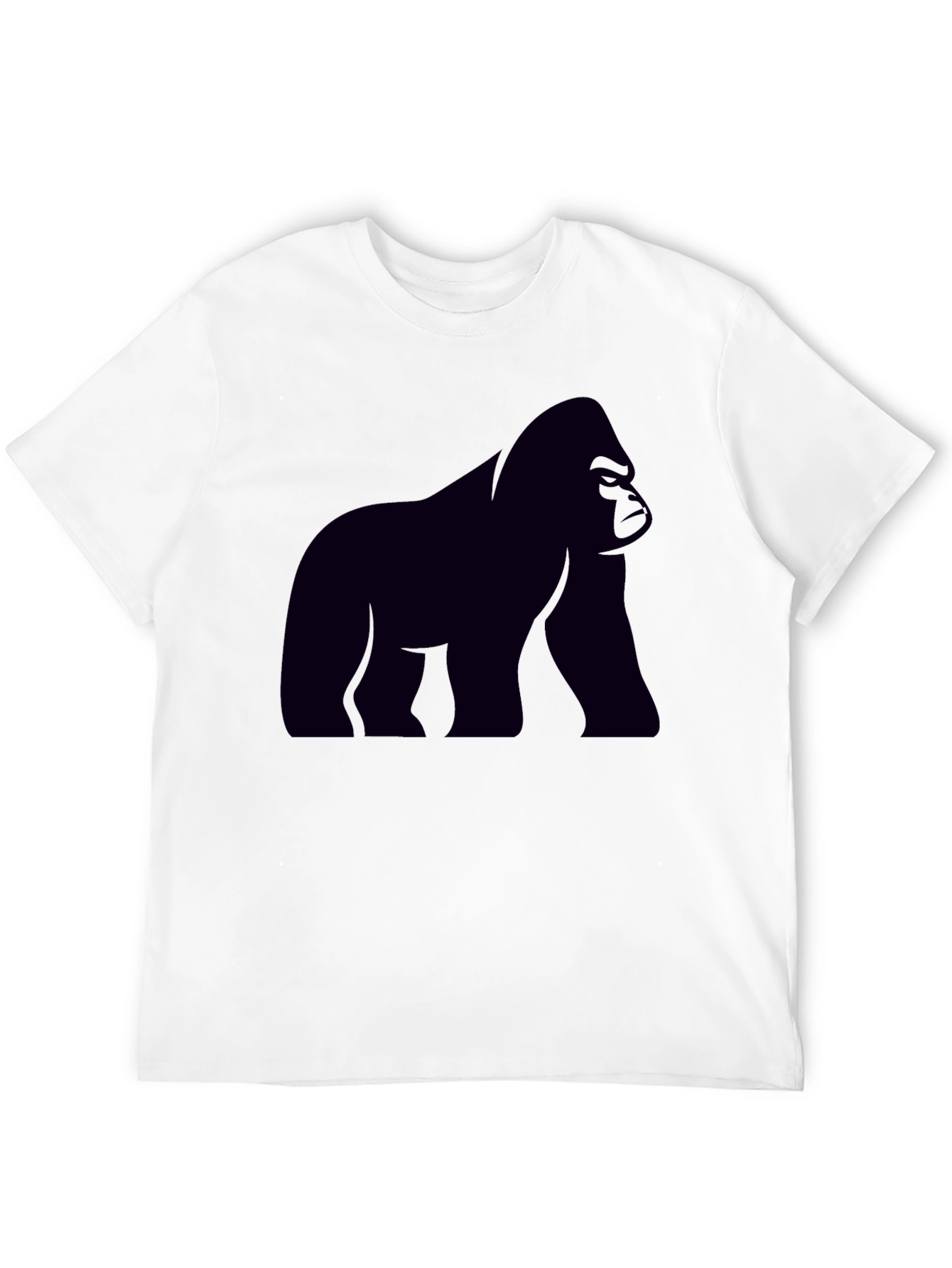 Gorilla Graphic Tee - Black Cotton T-Shirt