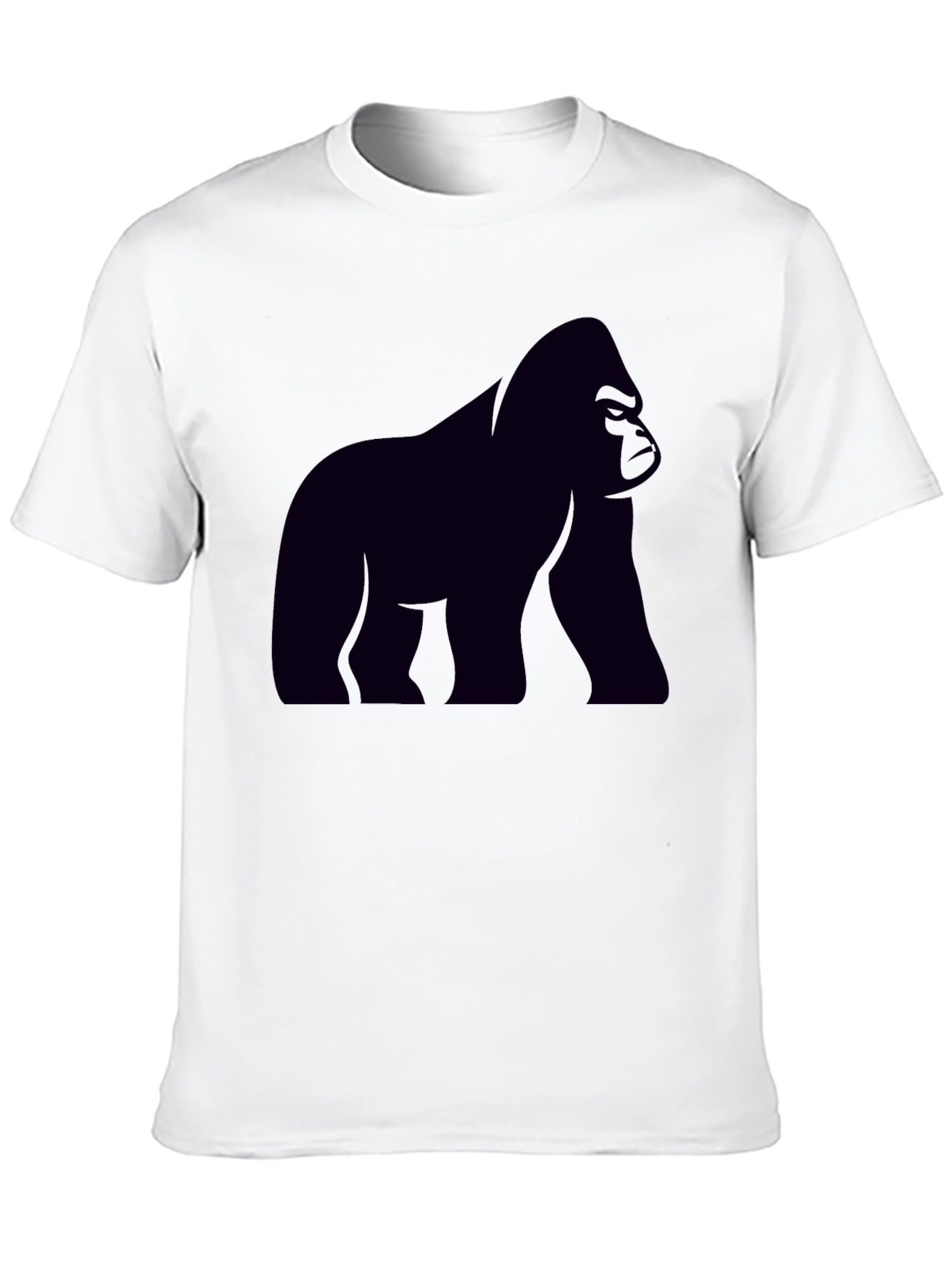 Gorilla Graphic Tee - Black Cotton T-Shirt