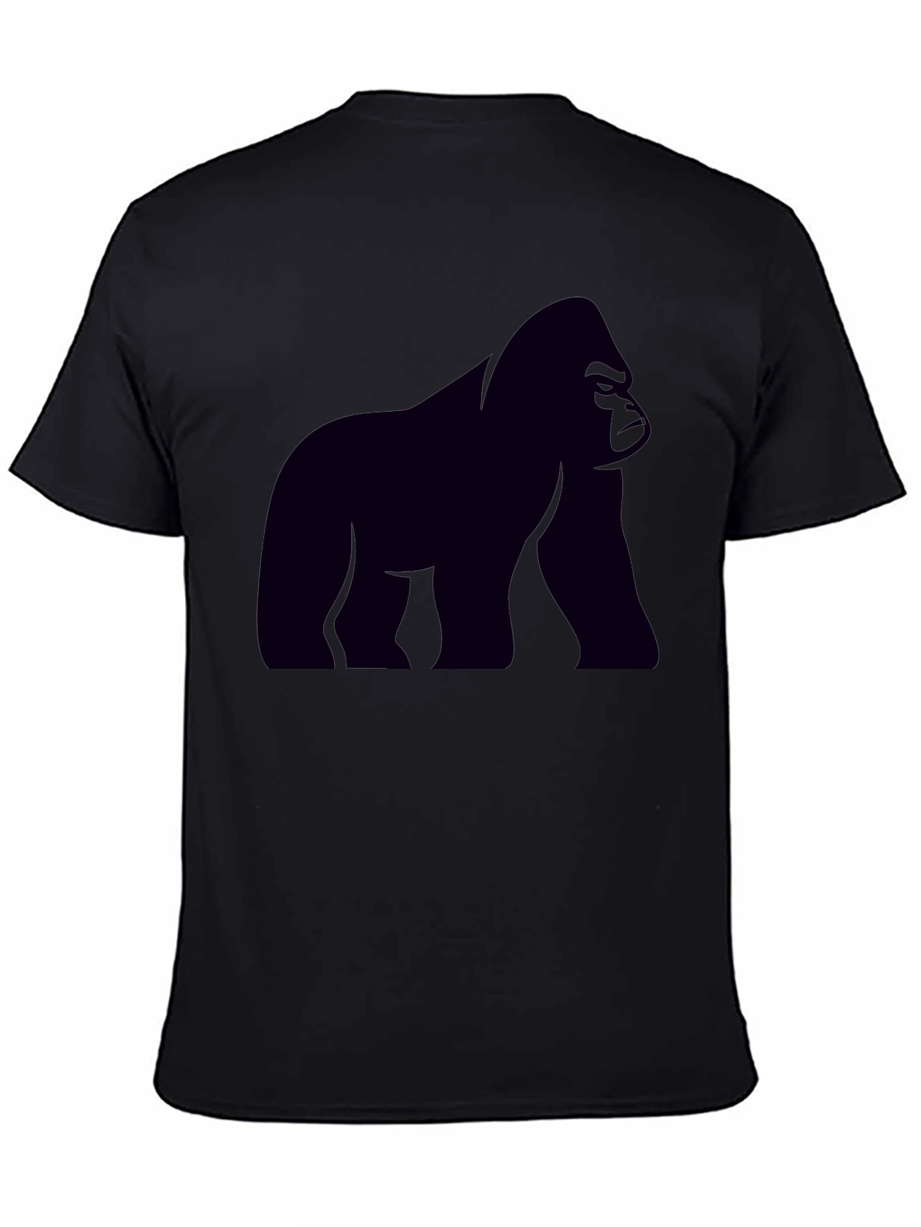 Gorilla Graphic Tee - Black Cotton T-Shirt