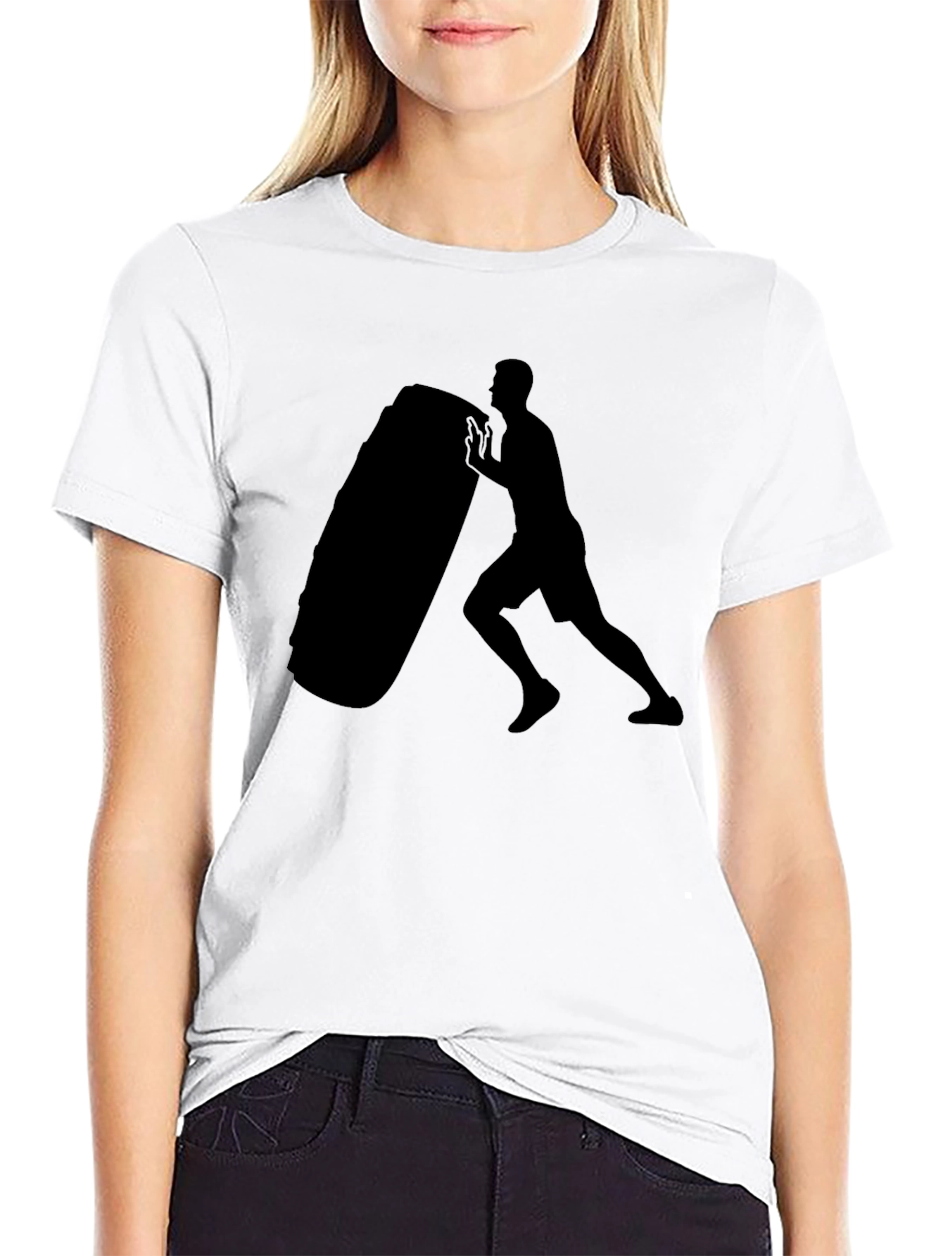 Mens Black Fitness Training T-Shirt