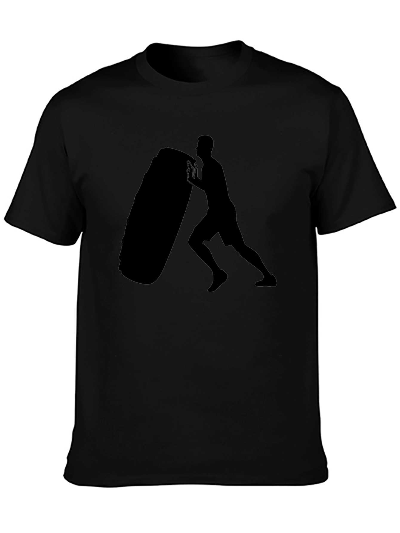 Mens Black Fitness Training T-Shirt