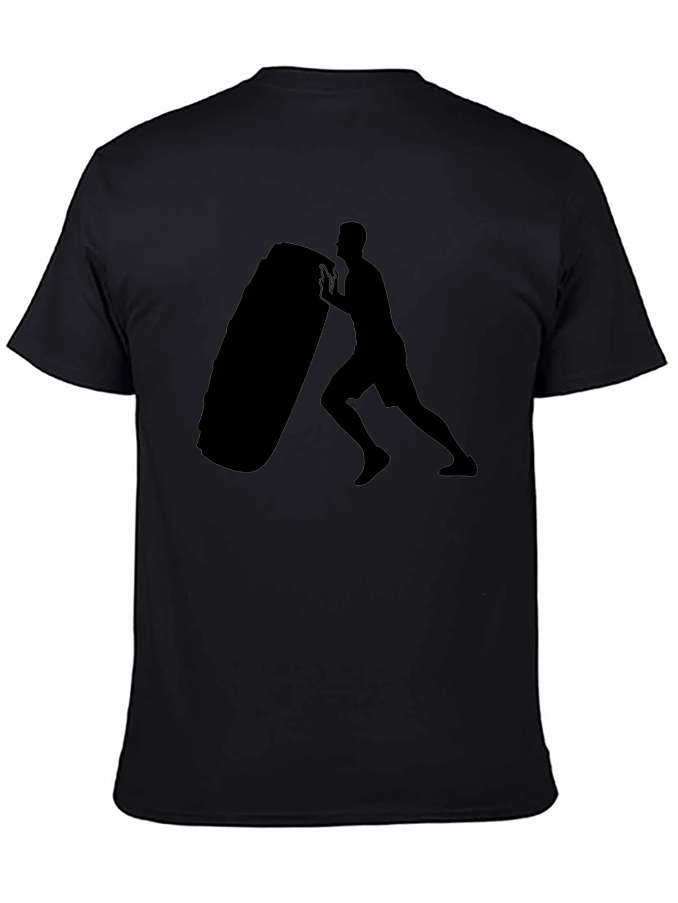 Mens Black Fitness Training T-Shirt