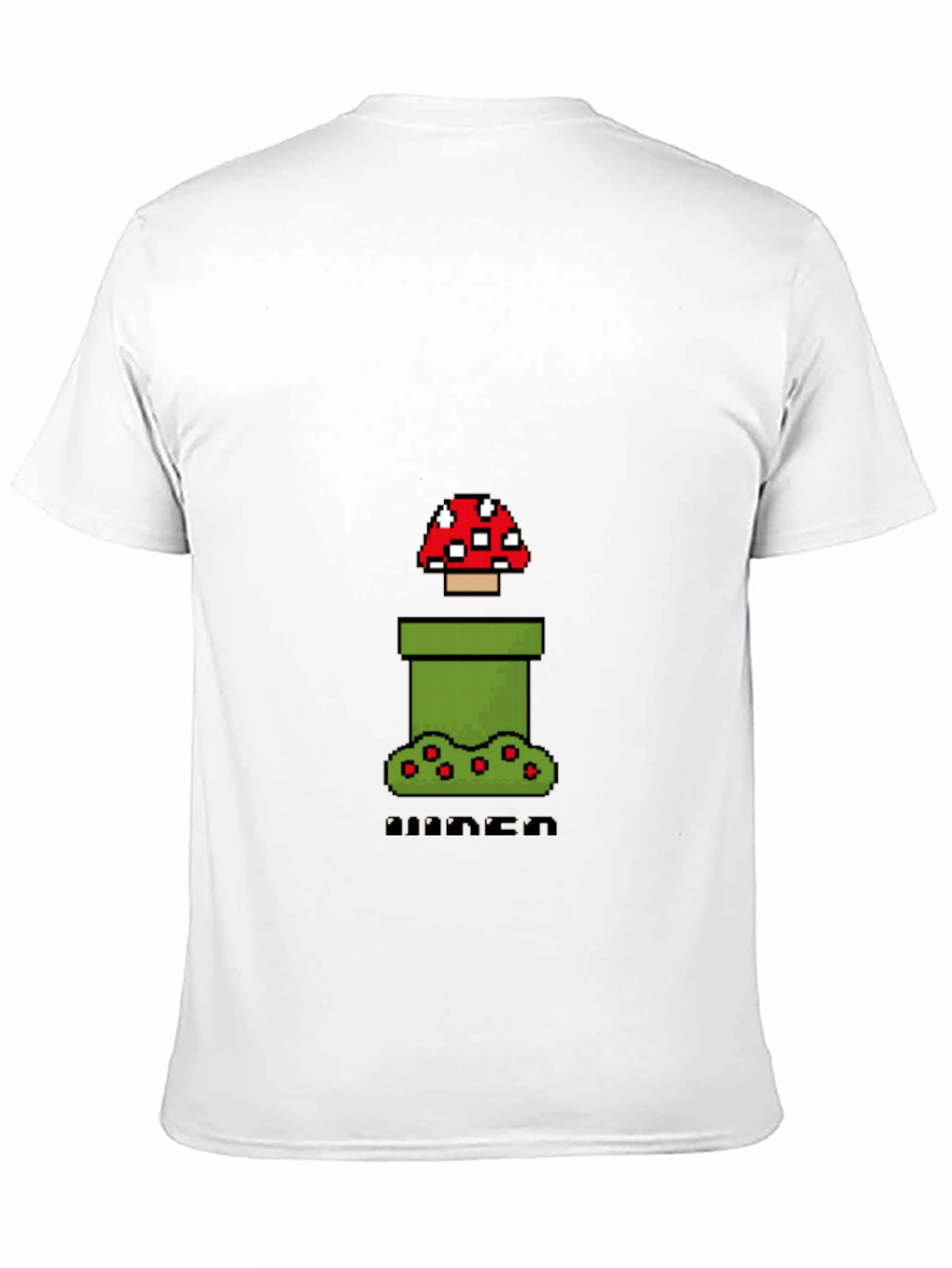 Pixel Mushroom Black T-Shirt - Gamer Style