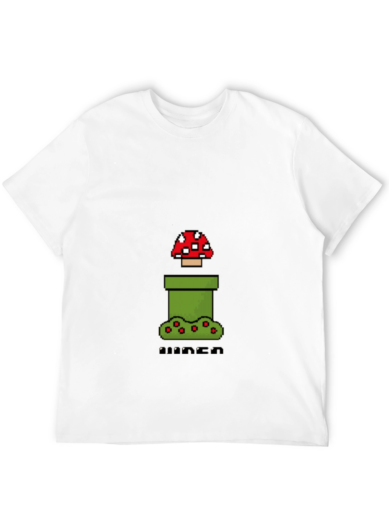 Pixel Mushroom Black T-Shirt - Gamer Style