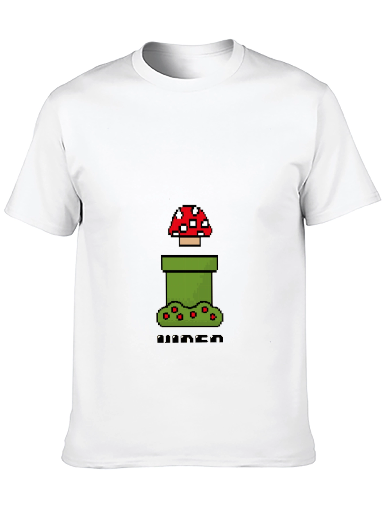 Pixel Mushroom Black T-Shirt - Gamer Style