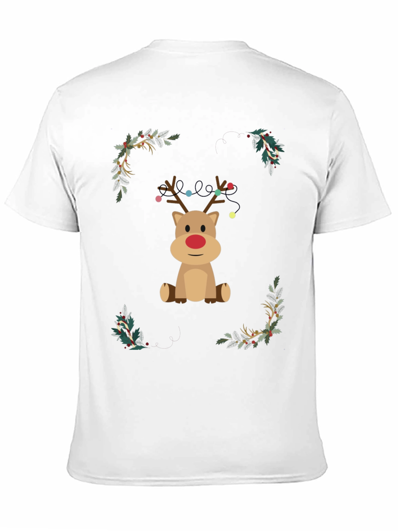 Festive Reindeer Christmas Graphic Tee