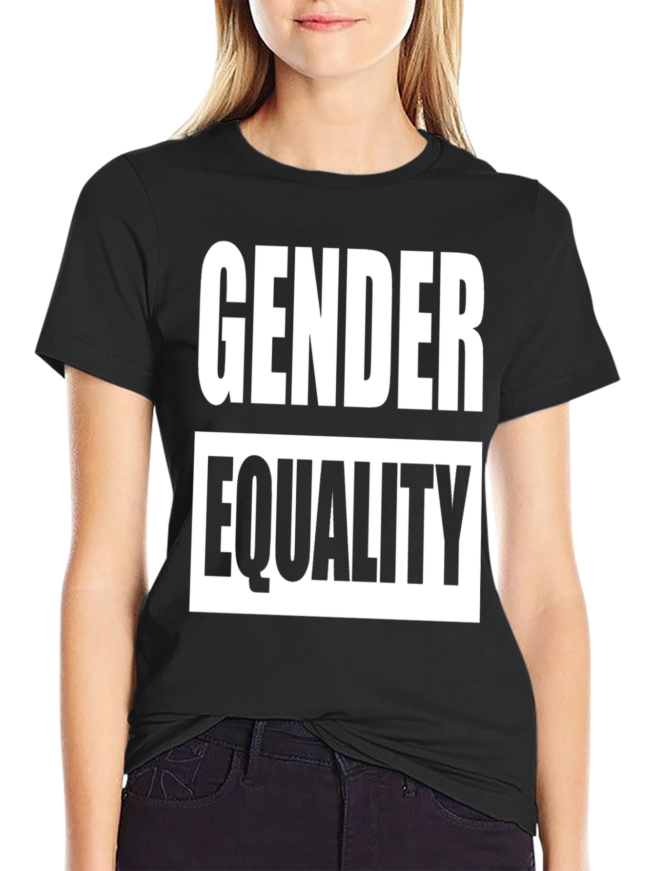 Gender Equality Graphic Tee - Black Cotton