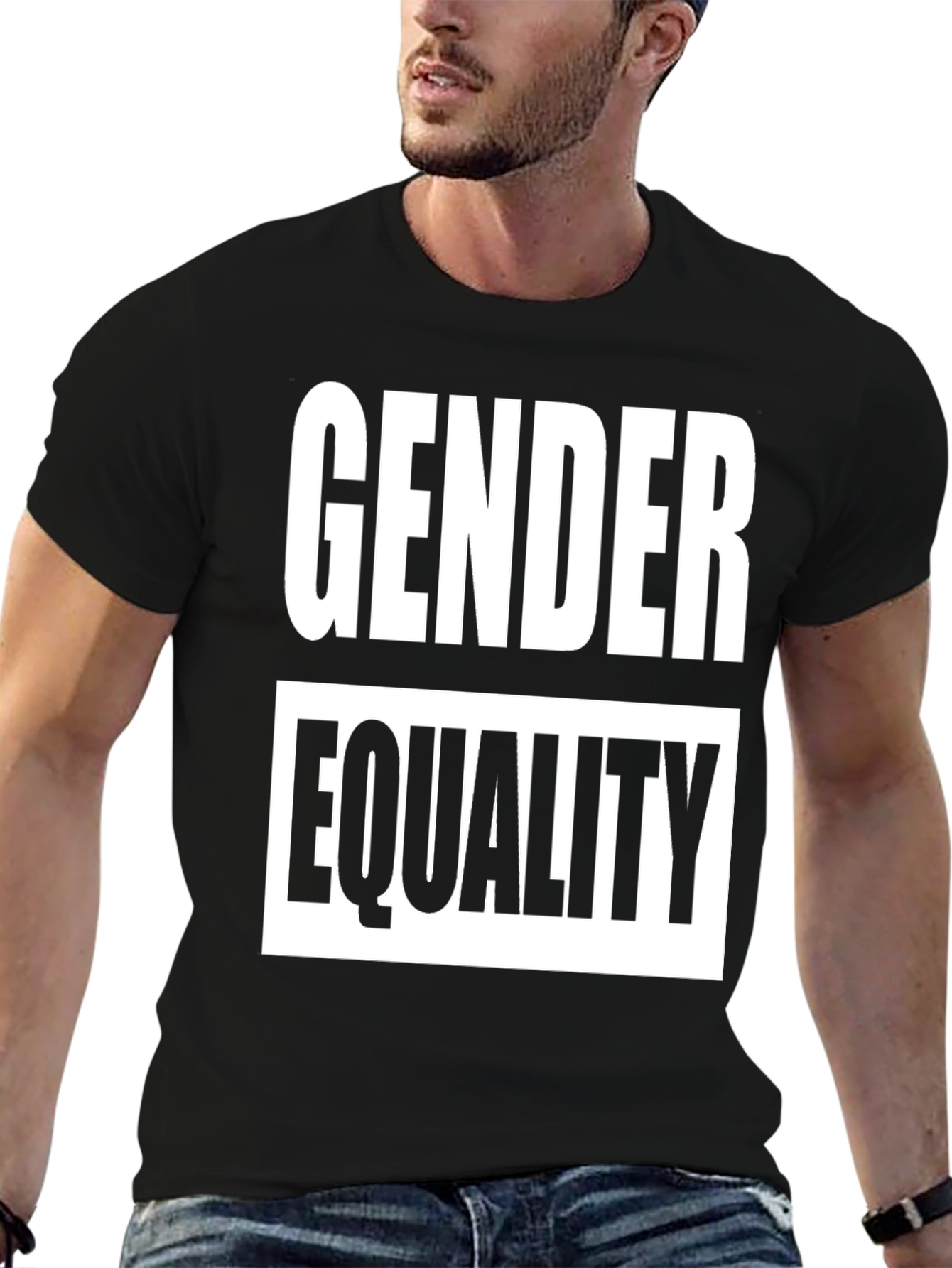 Gender Equality Graphic Tee - Black Cotton