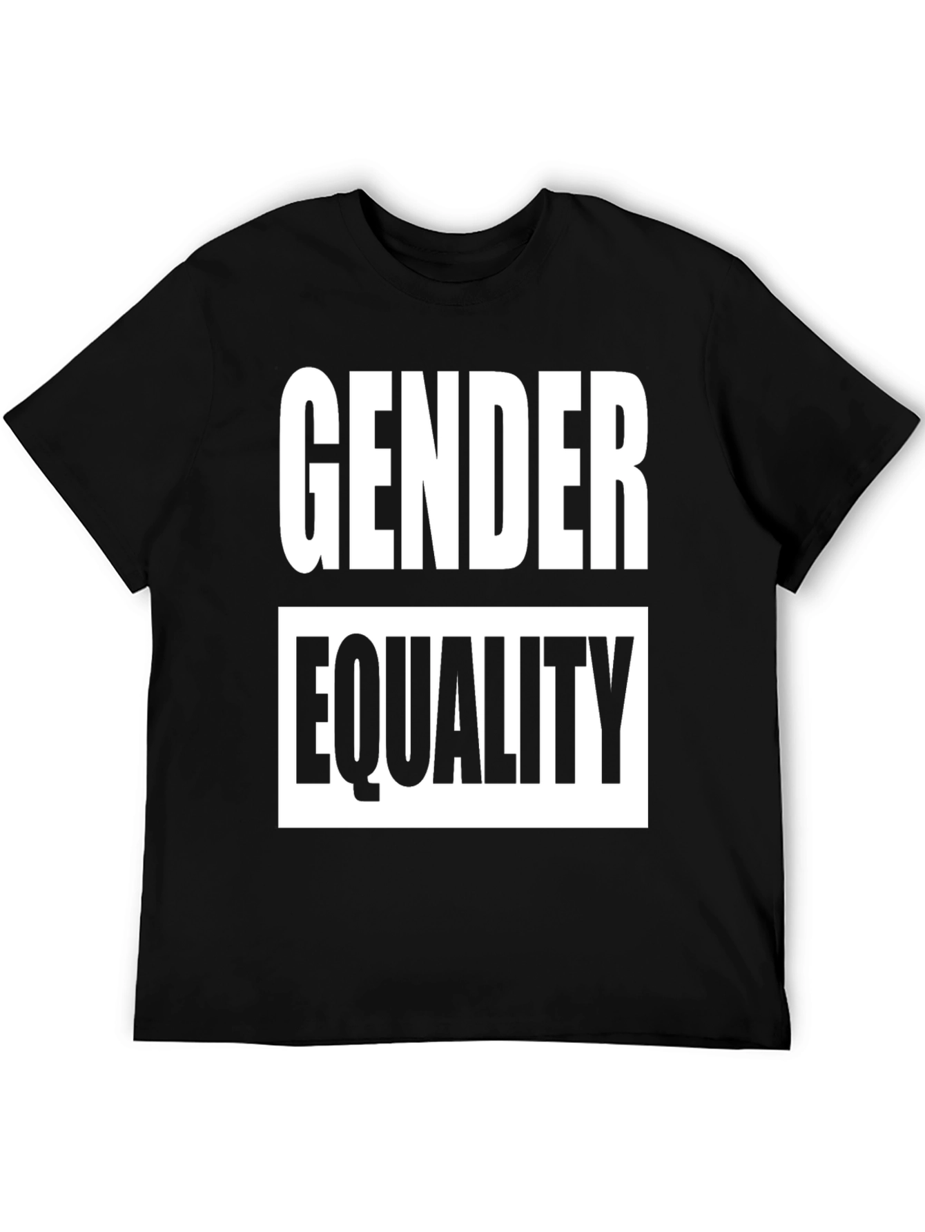 Gender Equality Graphic Tee - Black Cotton