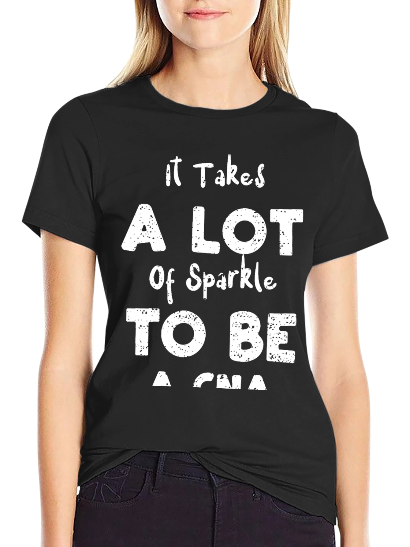 Sparkle CNA Black T-Shirt