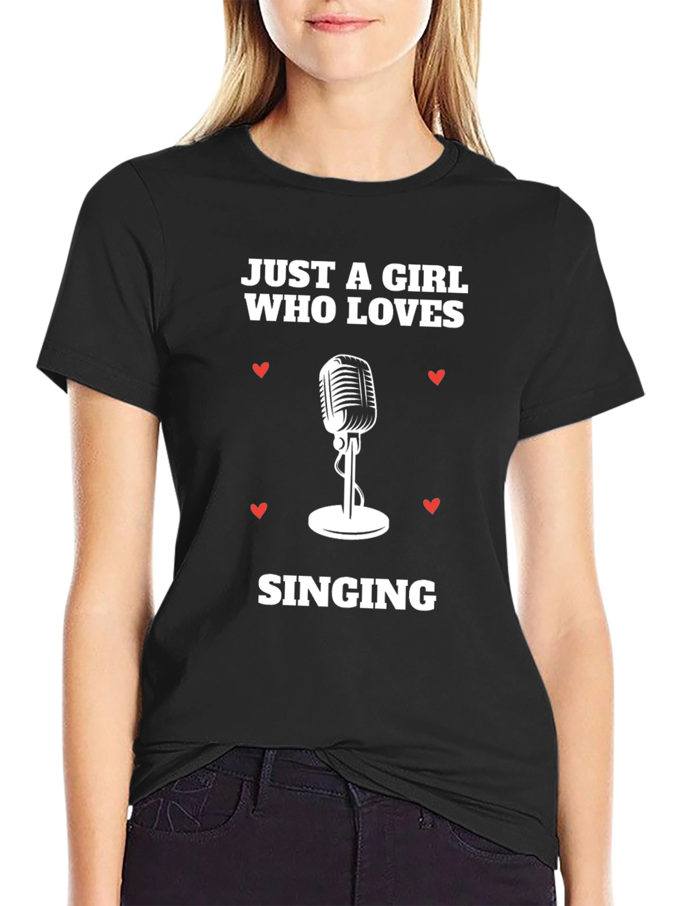 Just A Girl Who Loves Singing T-Shirt