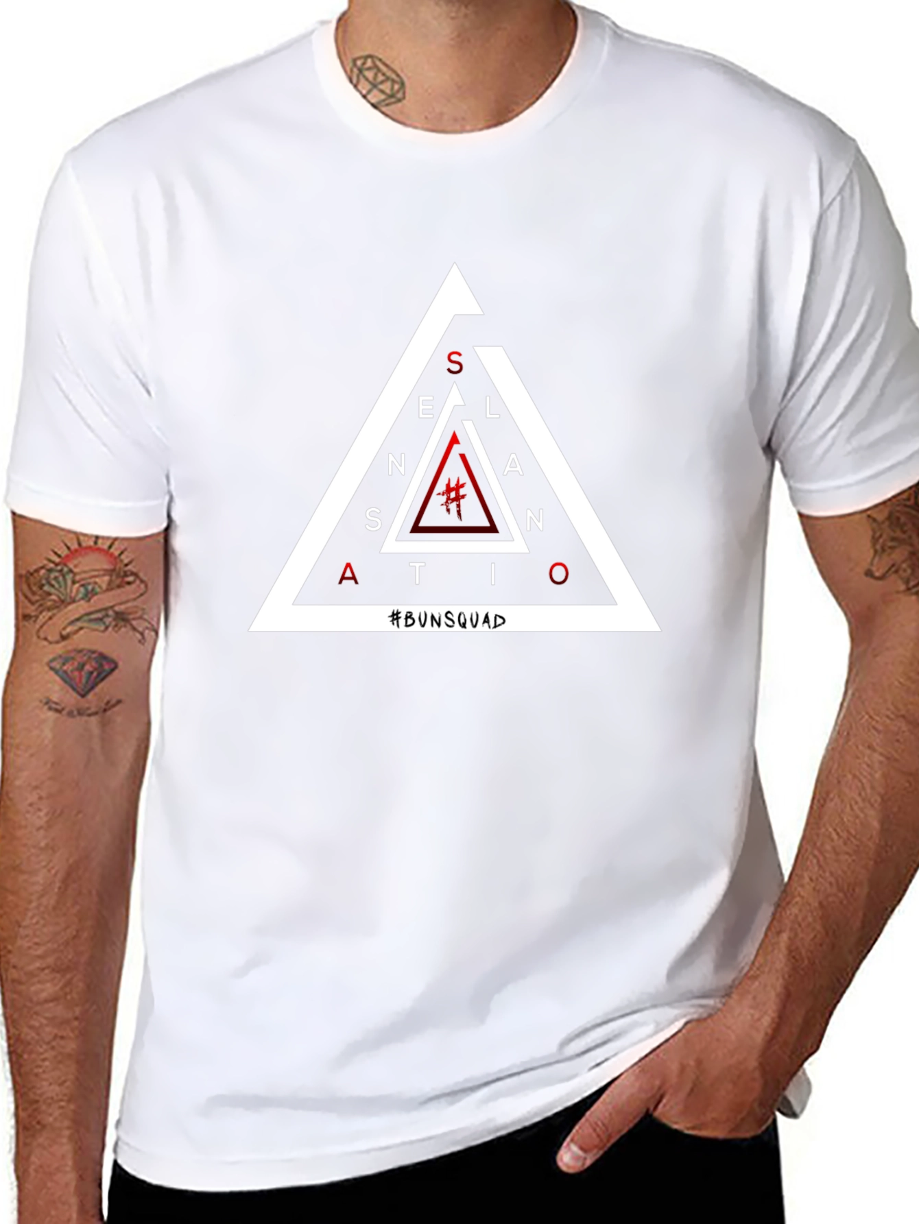 Sensation #BunSquad Triangle Graphic Tee