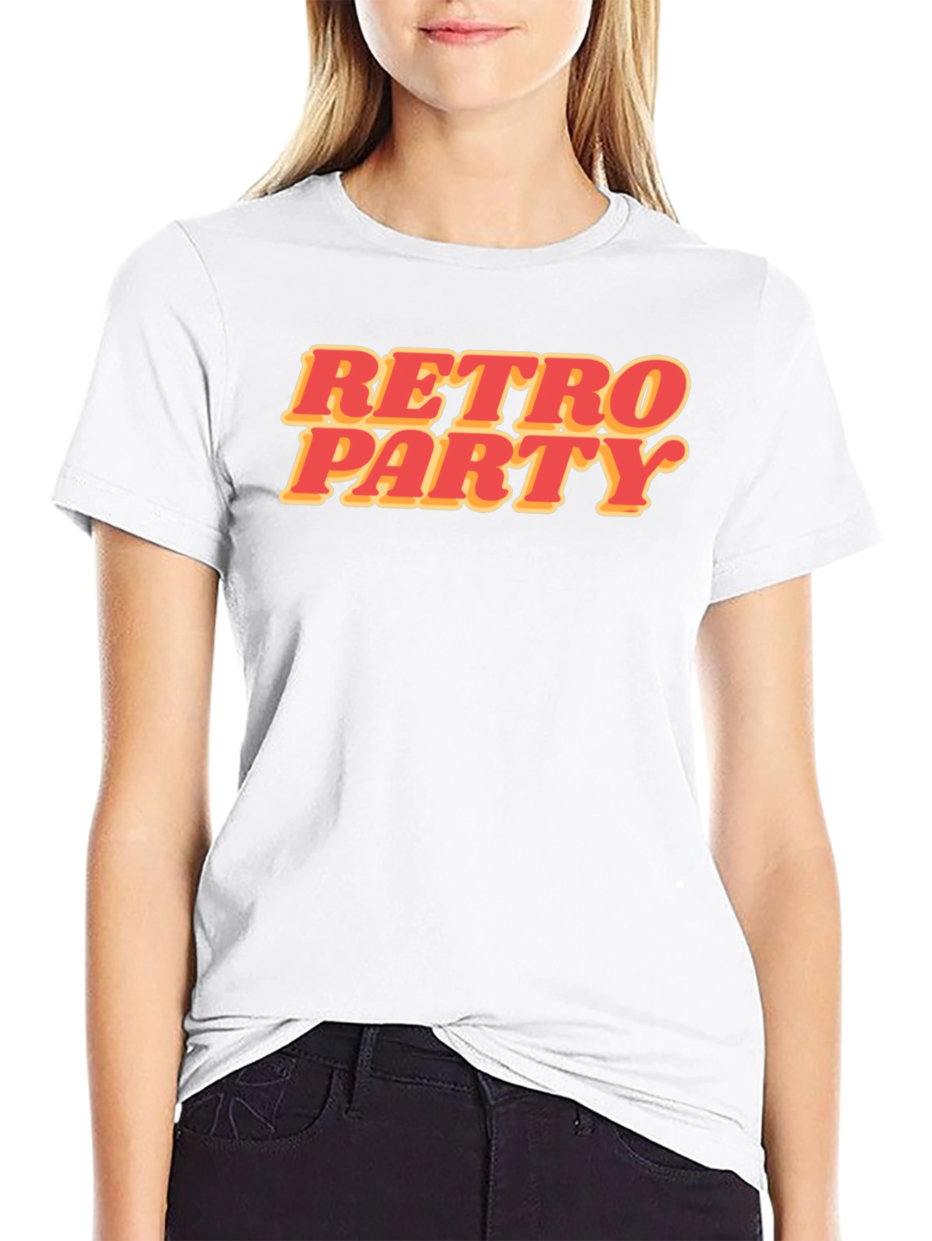 Retro Party Graphic T-Shirt - Stylish Black Tee